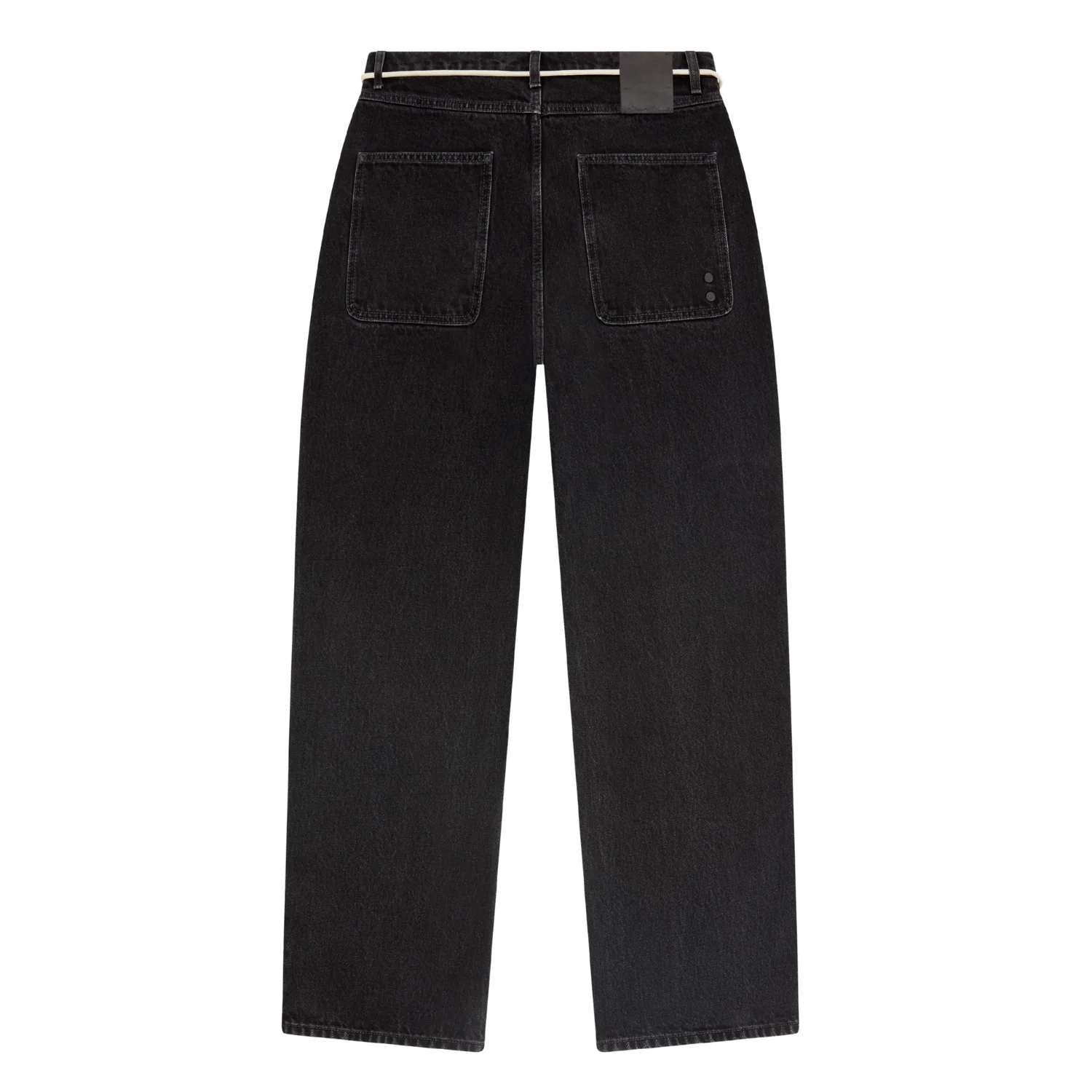 Relaxed Denim Jean - Black - Image 2