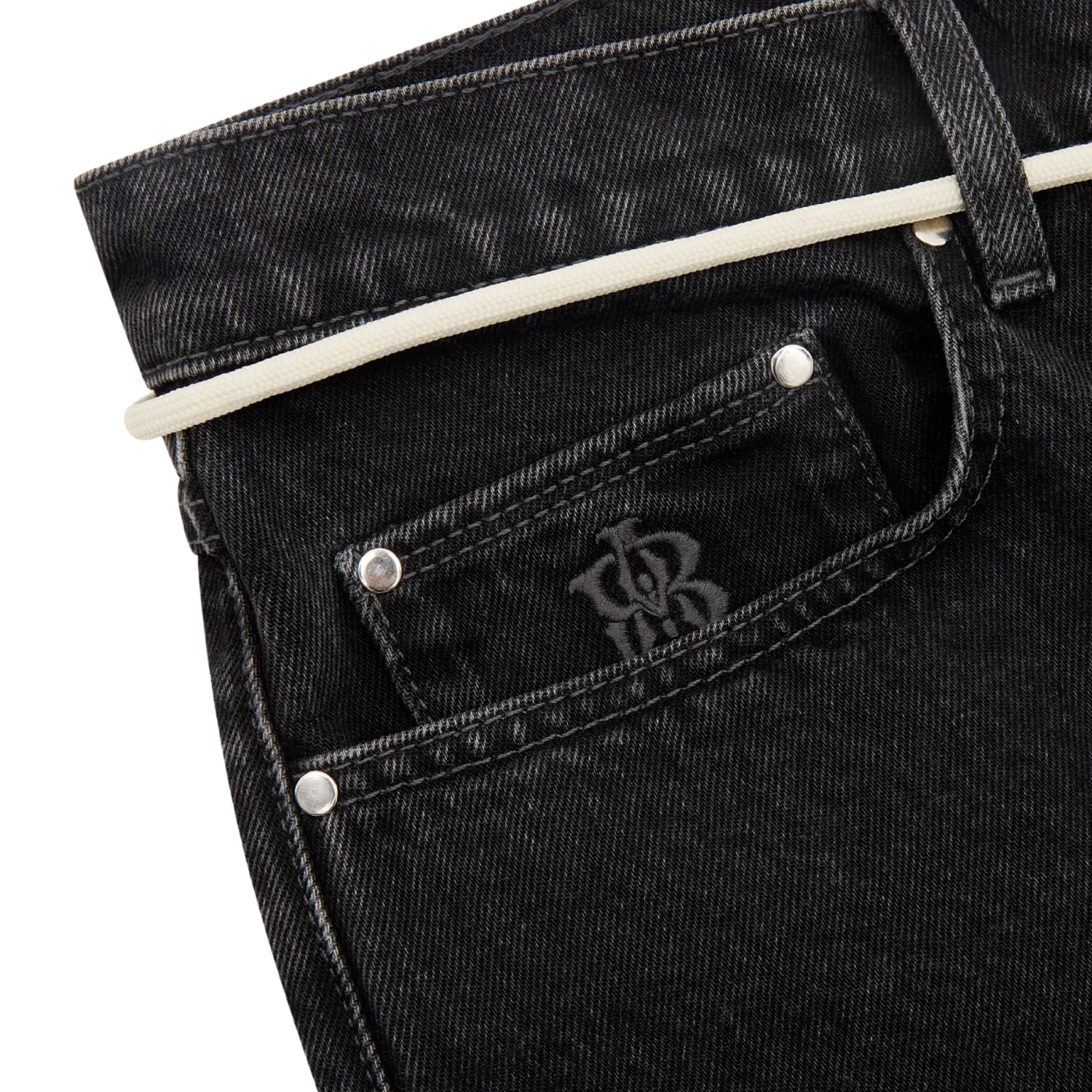 Relaxed Denim Jean - Black - Image 3