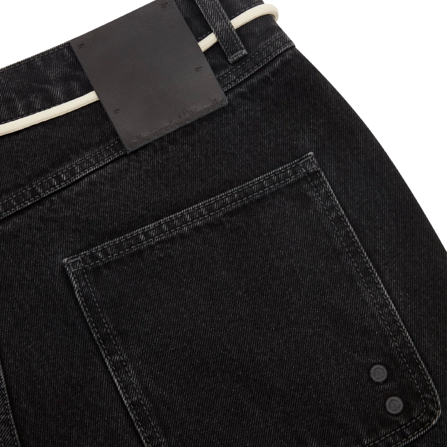 Relaxed Denim Jean - Black - Image 4