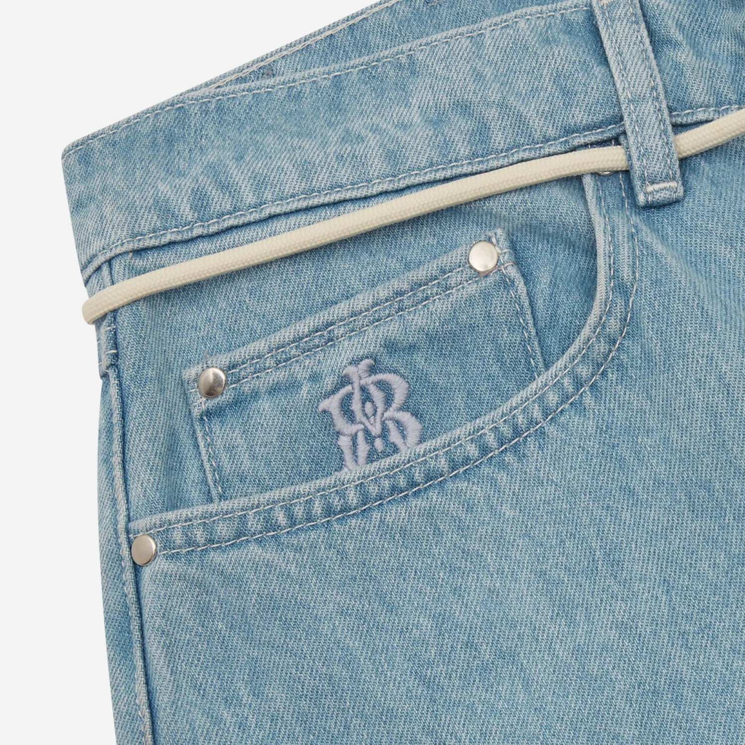 Relaxed Denim Jean - Light Blue Wash - Image 3