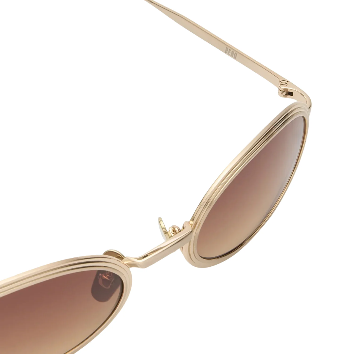 RENO - Brushed Light Gold/Brown Gradient Lens - Image 3