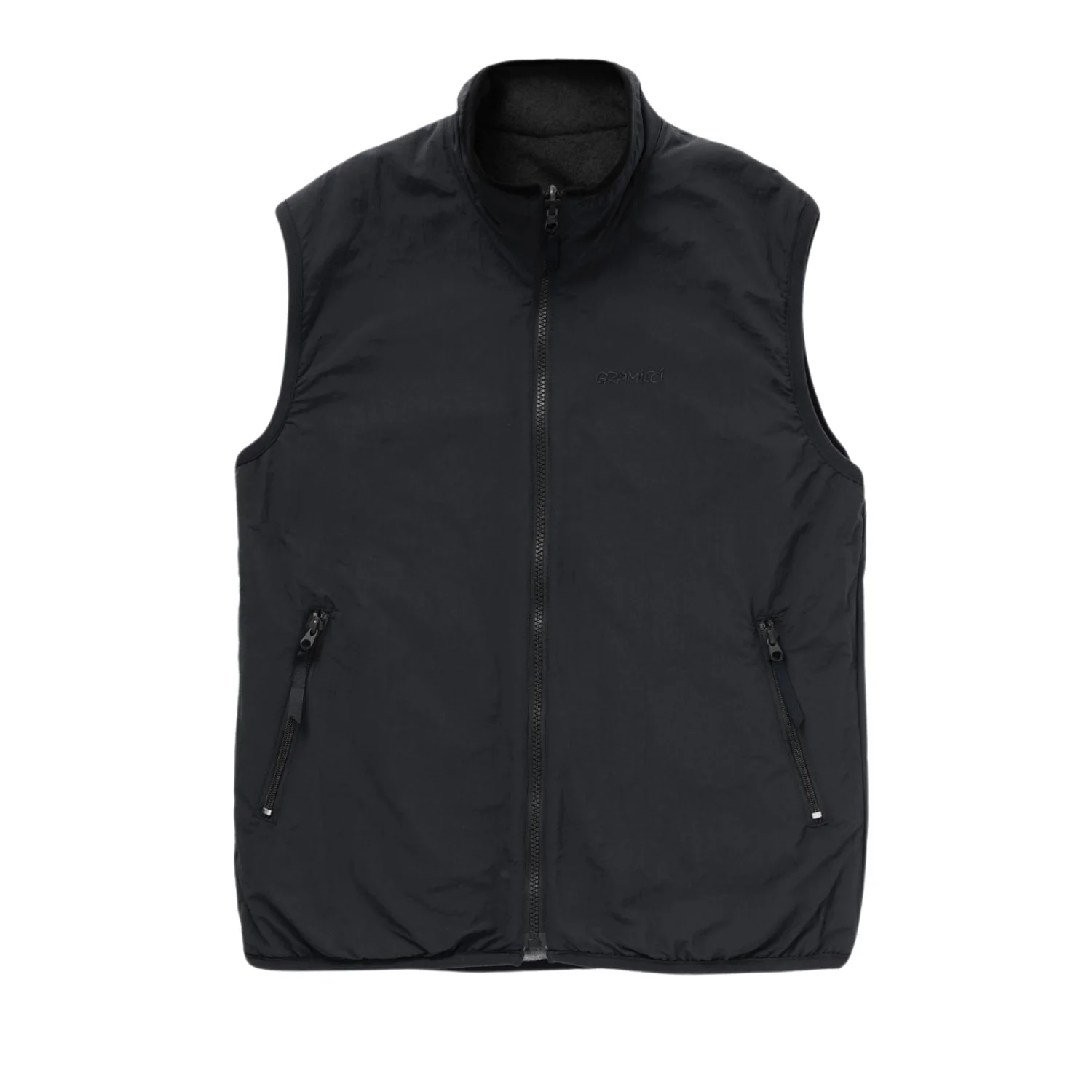 Reversible Fleece Vest - Black - Image 2