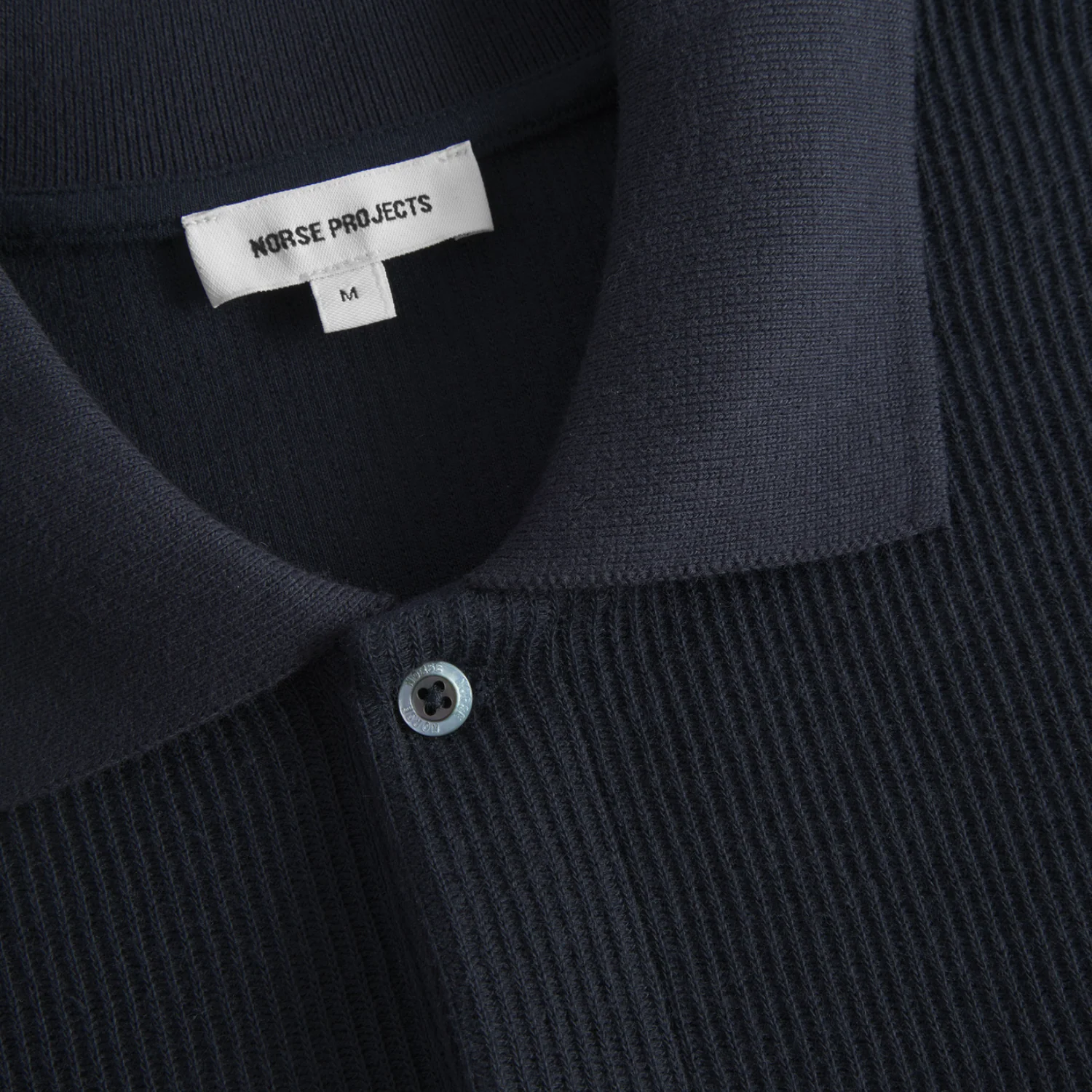 Ruben Double Face LS Polo - Dark Navy - Image 3