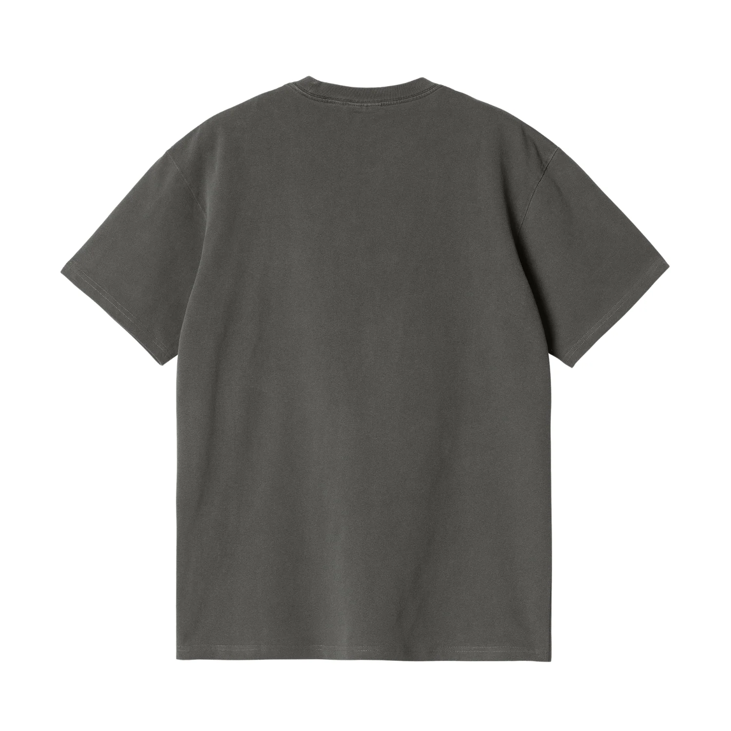 S/S Duster Script T-Shirt - Black Garment Dyed - Image 2