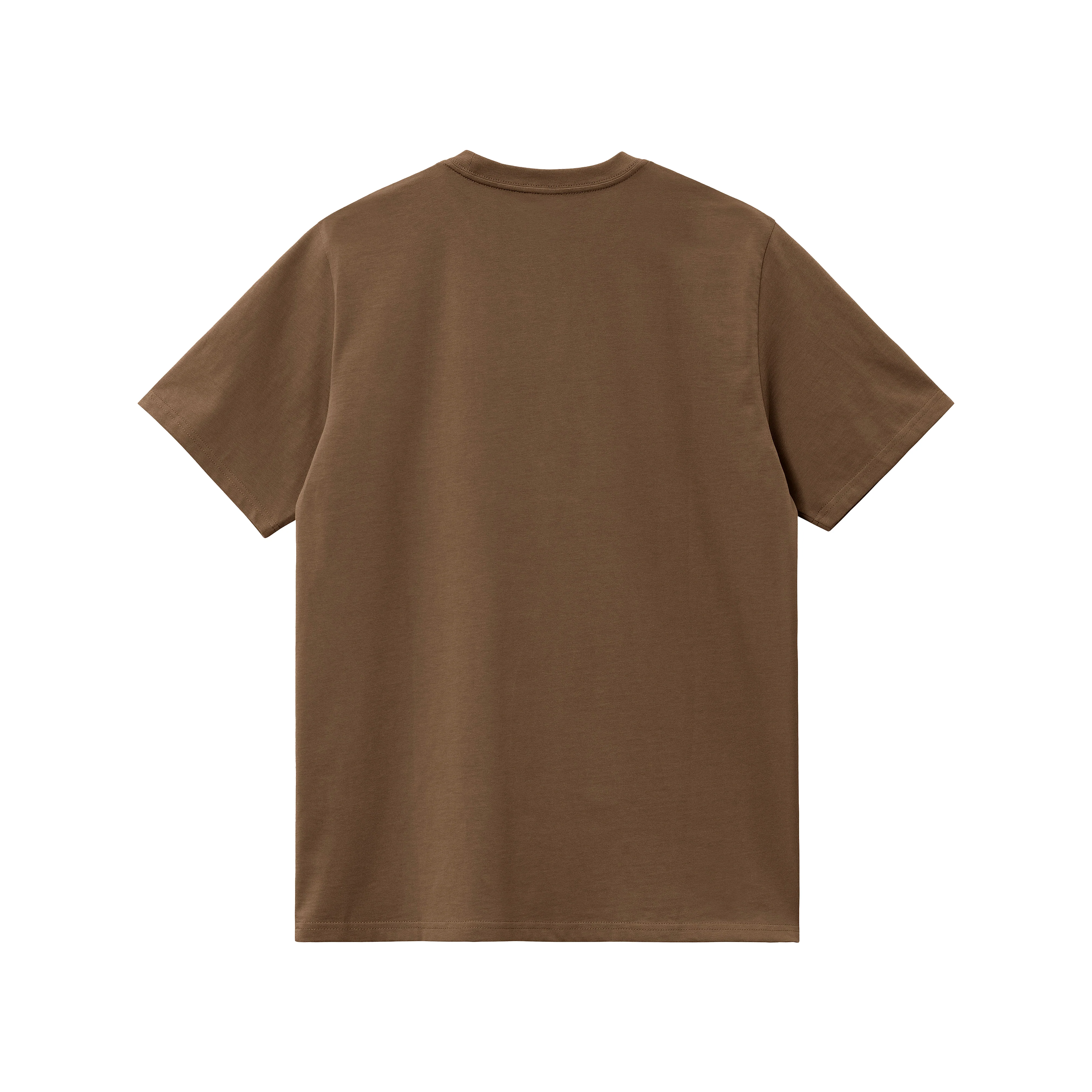 S/S Script Embroidery T-Shirt - Lumber/White - Image 2