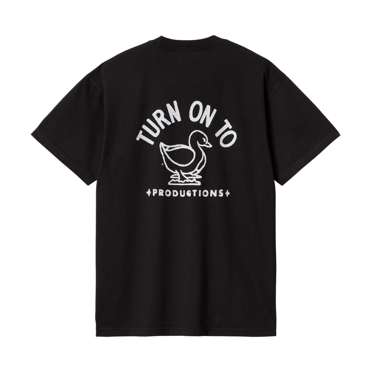 S/S Stamp T-Shirt - Black/White Stone Washed - Image 2