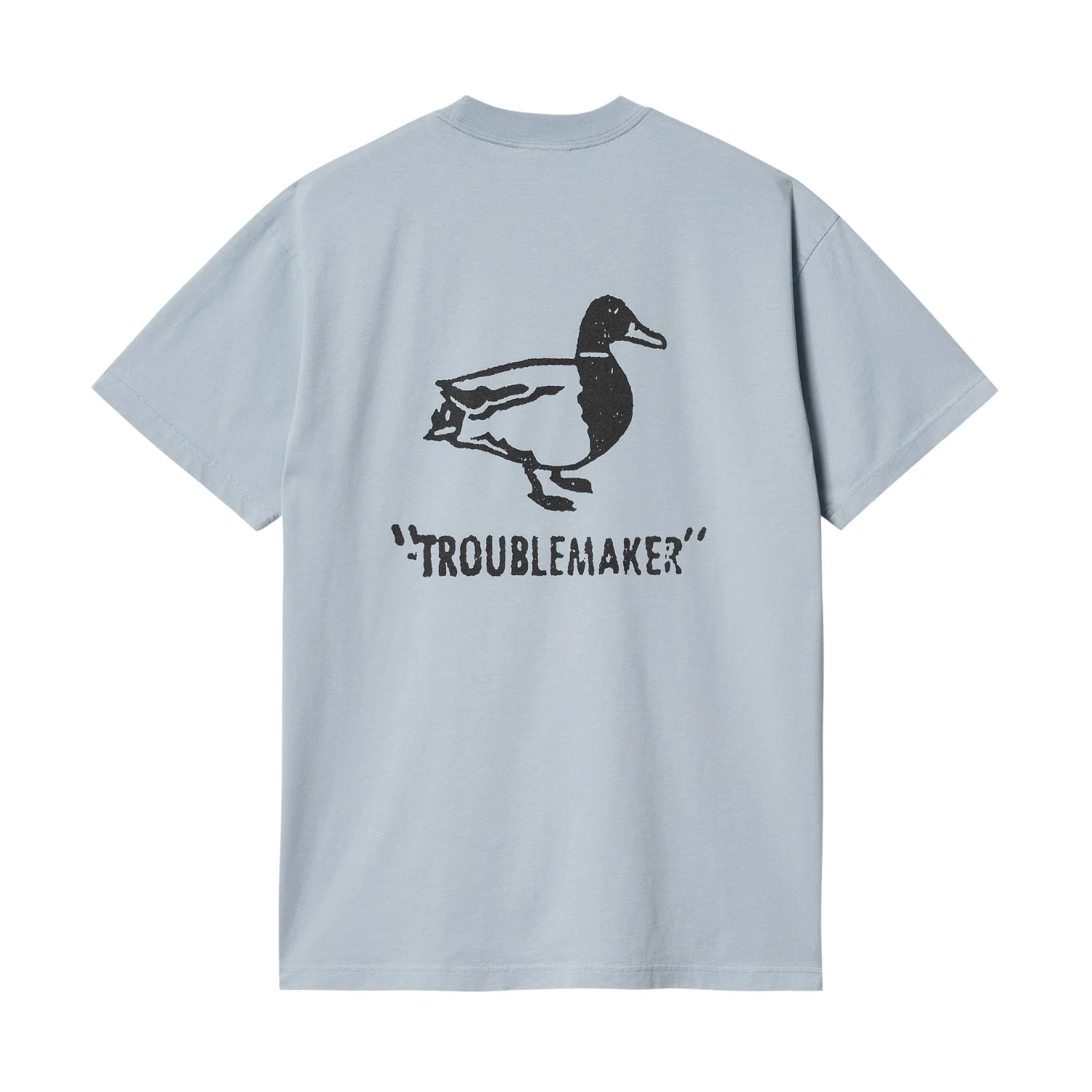 S/S Stamp T-Shirt - Misty Sky/Black Stone Washed - Image 2