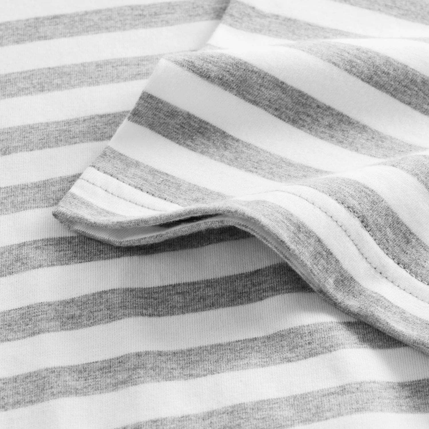 Sami Classic Stripe T Shirt Grey - Image 2