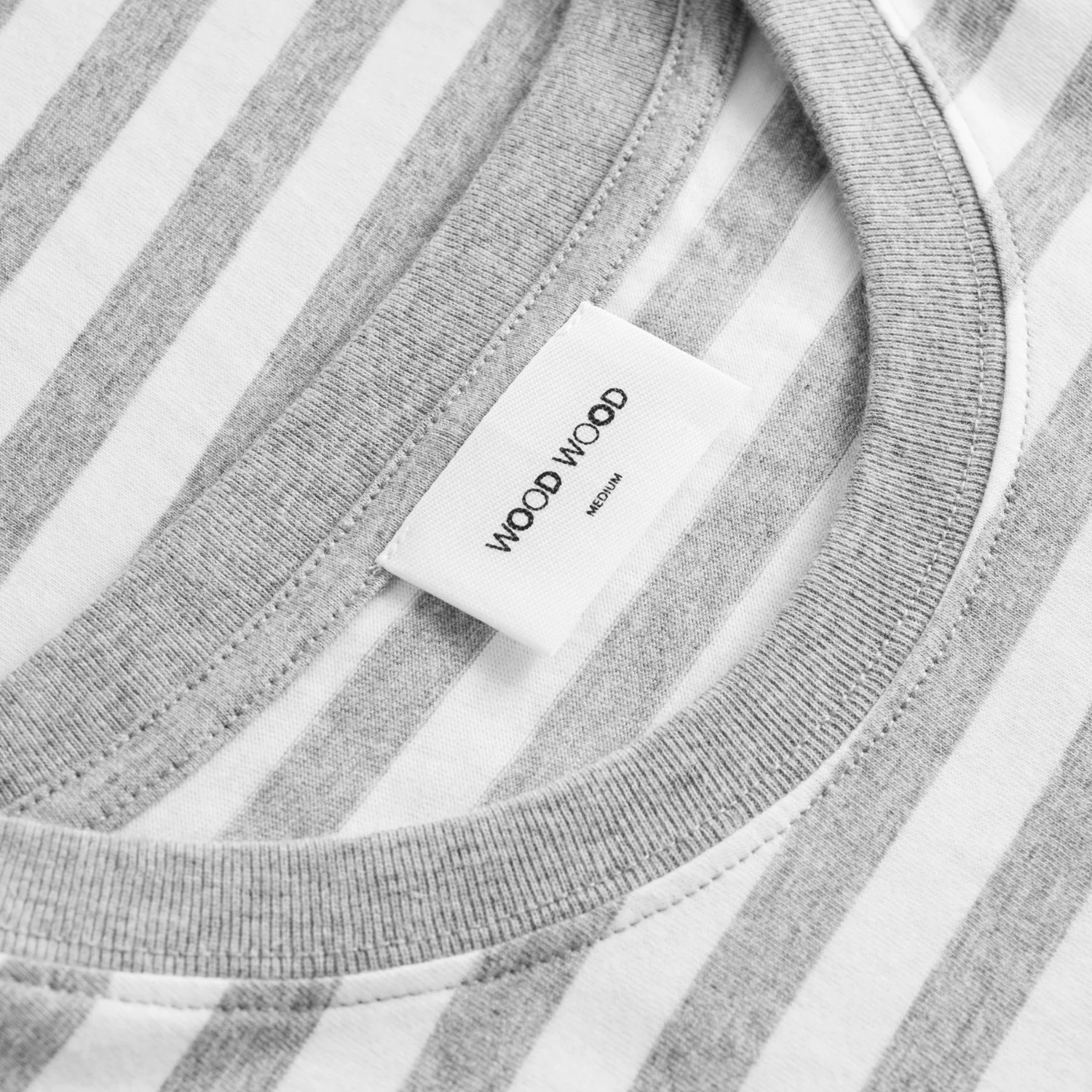 Sami Classic Stripe T Shirt Grey - Image 3