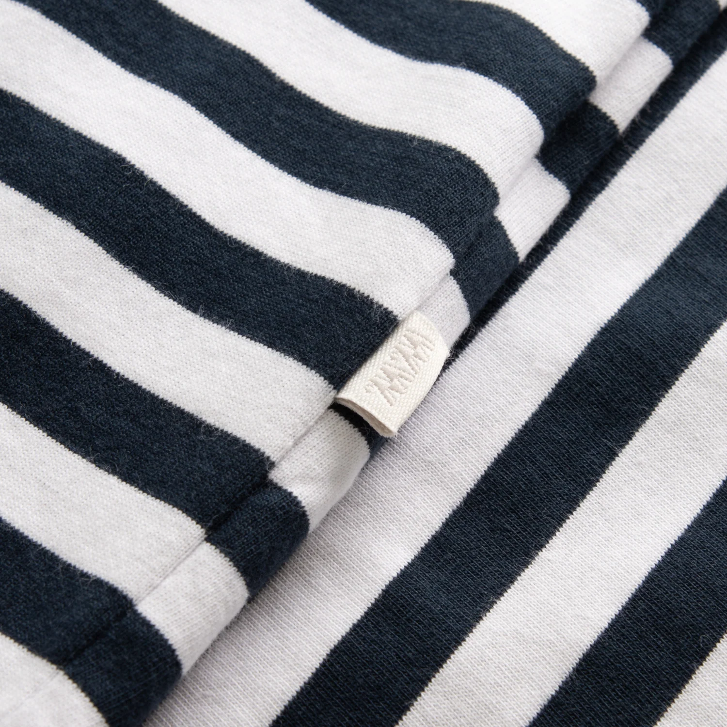 Sami Classic Stripe T Shirt Navy - Image 2