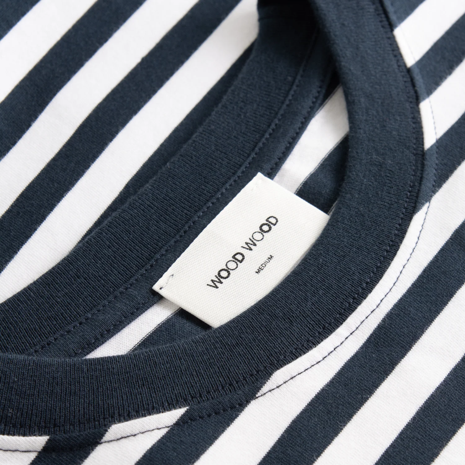 Sami Classic Stripe T Shirt Navy - Image 3