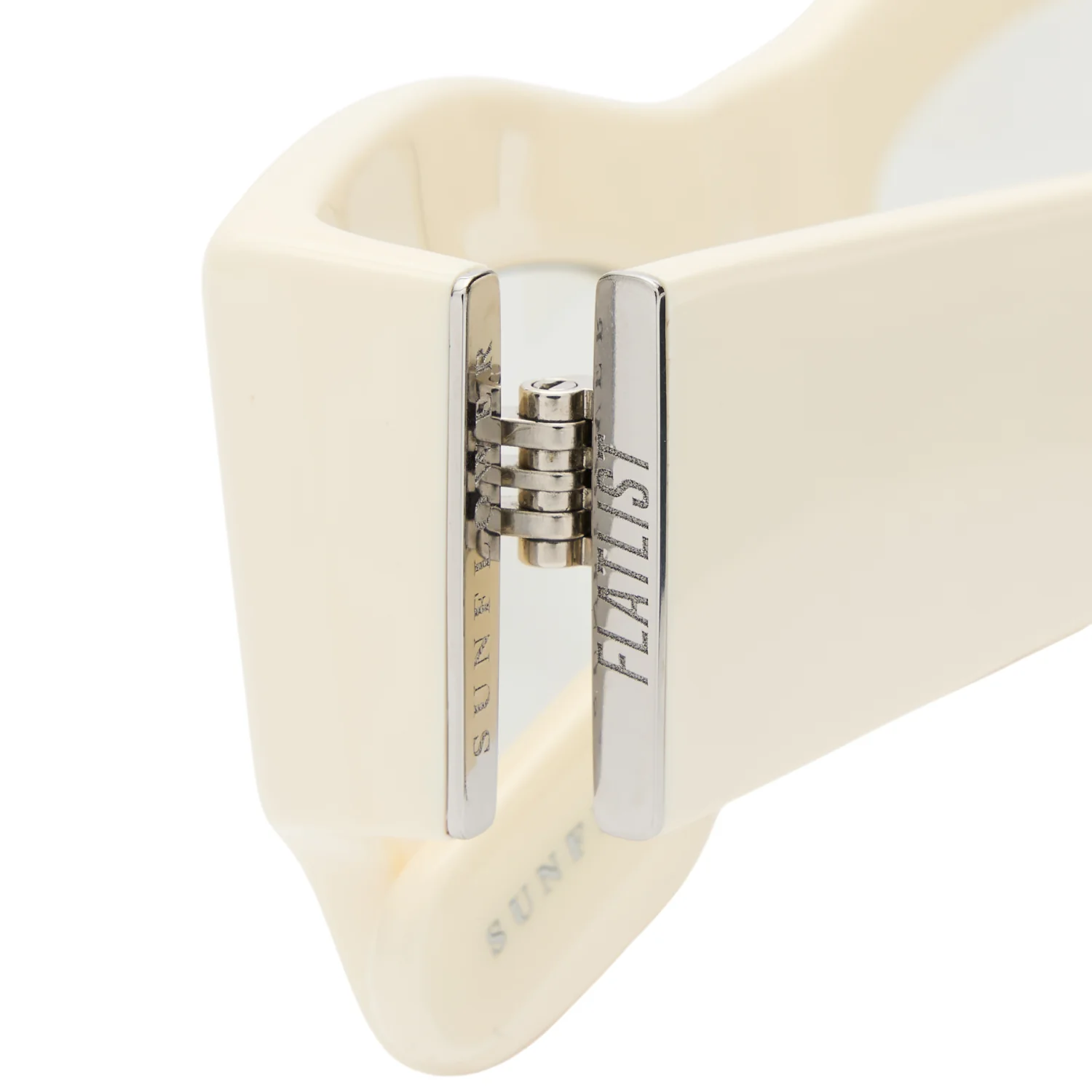 SHADE 03 - Solid Cream White/Transparent Grey Lens - Image 4