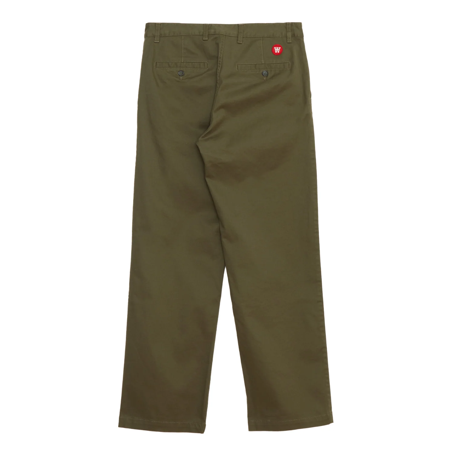 Silas Classic Woven Trousers - Olive - Image 2