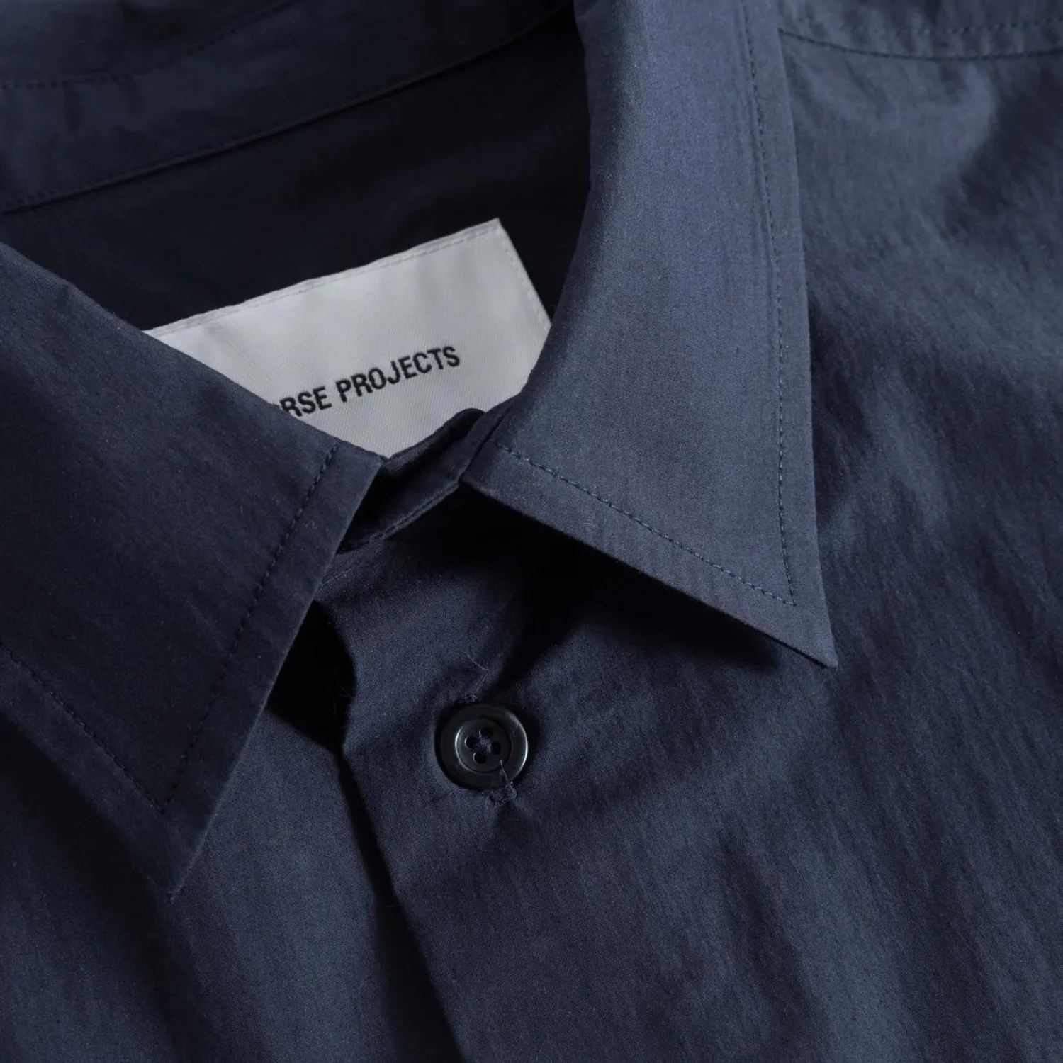 Silas Tech Poplin Shirt - Dark Navy - Image 4