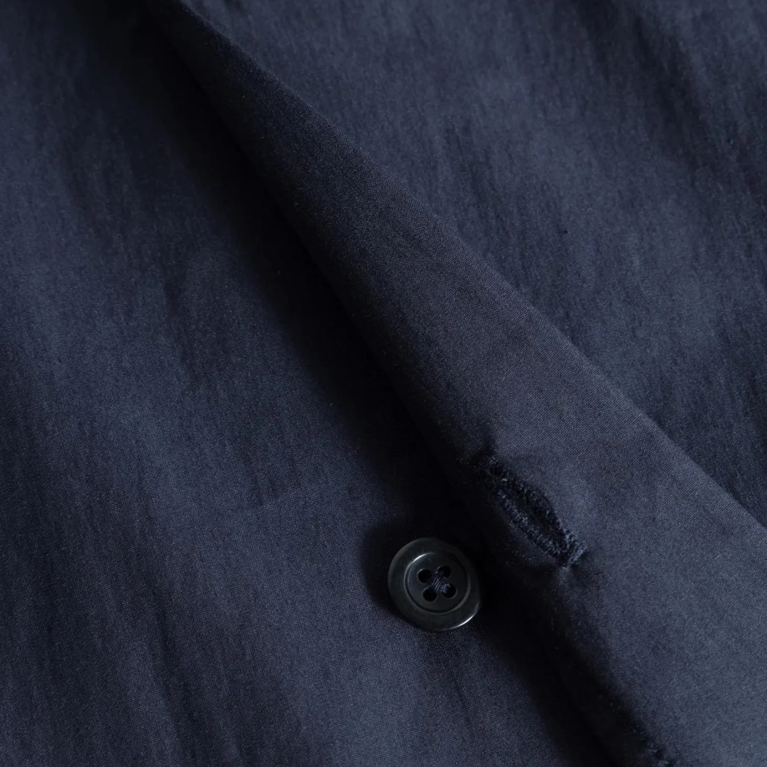 Silas Tech Poplin Shirt - Dark Navy - Image 5