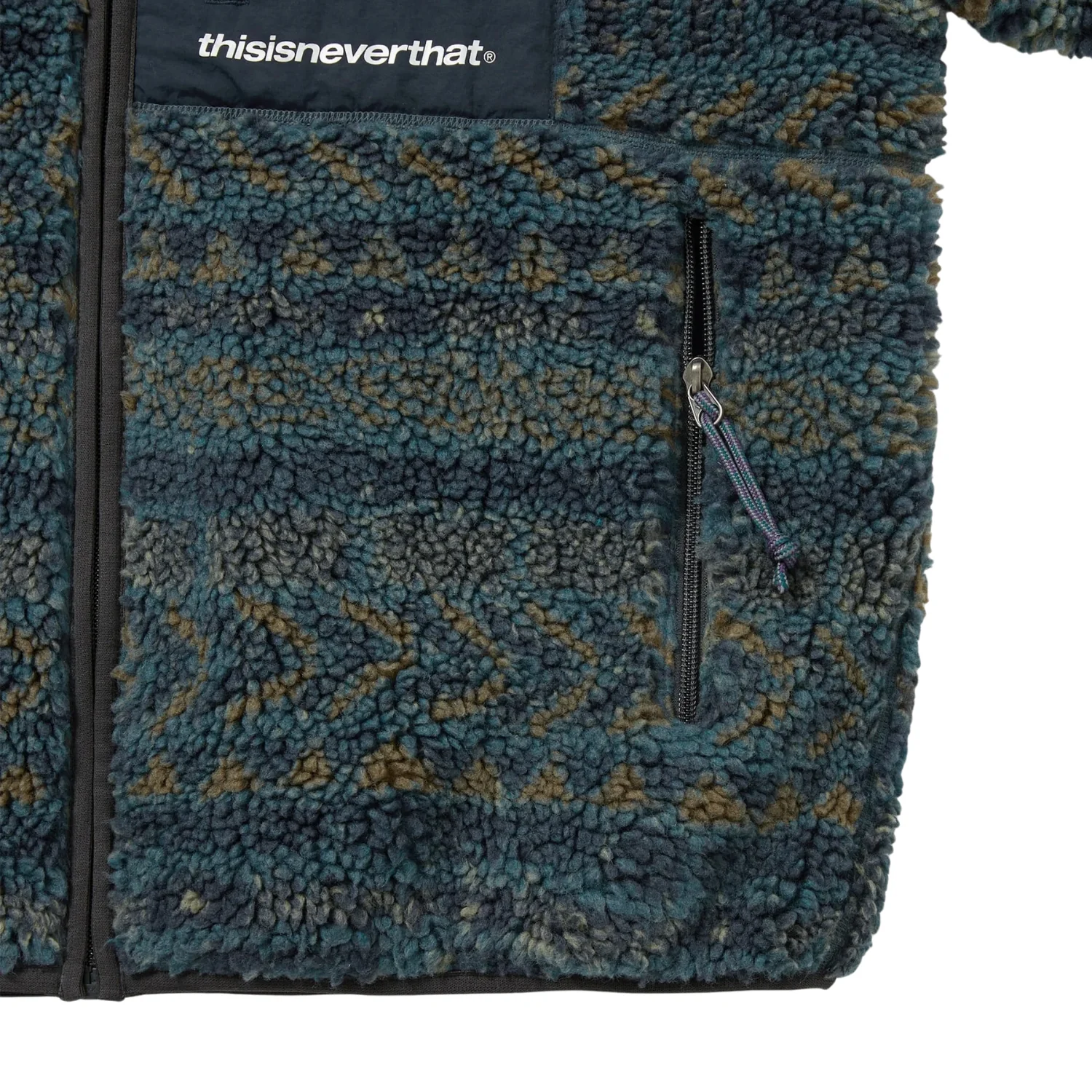 SP Sherpa Fleece Jacket - Navy - Image 3