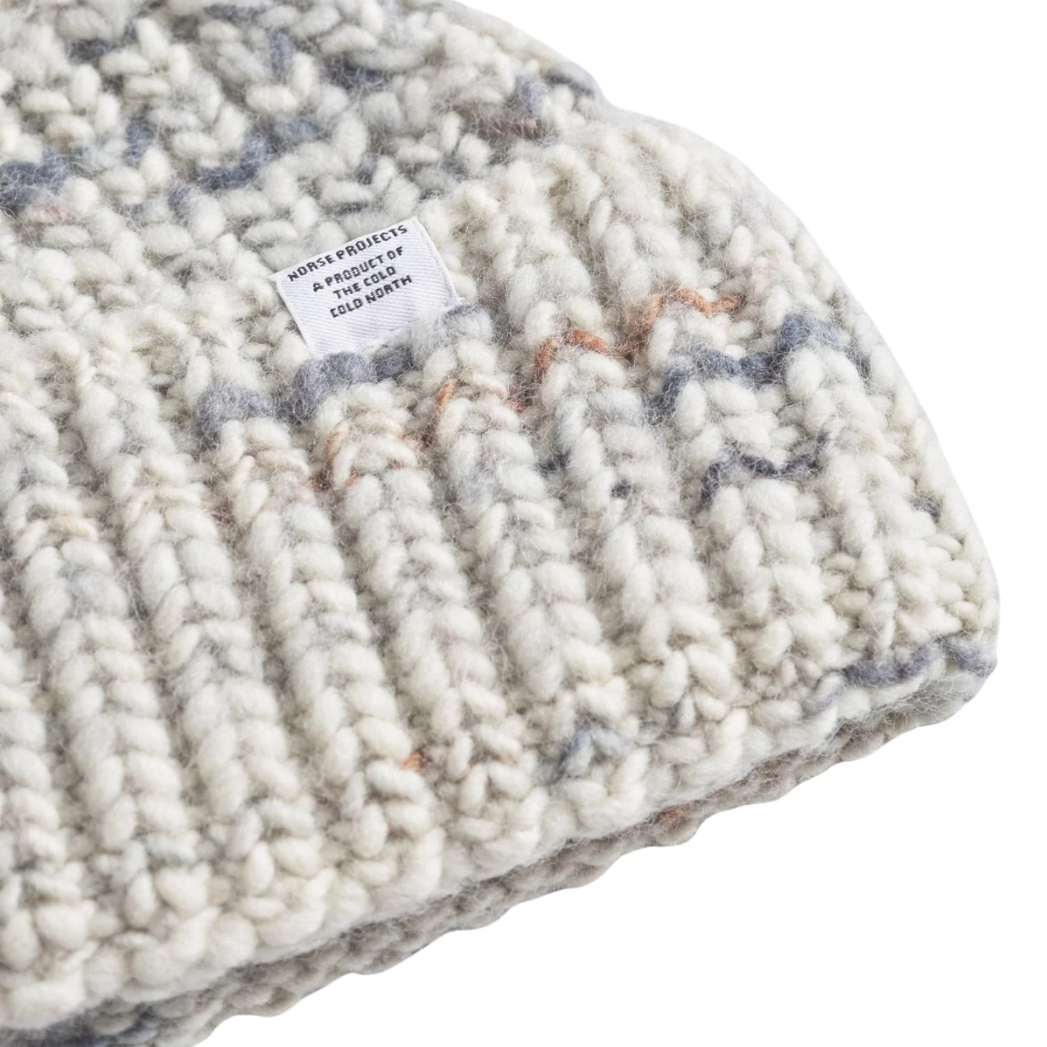 Space Melange Rib Beanie - Light Grey - Image 2