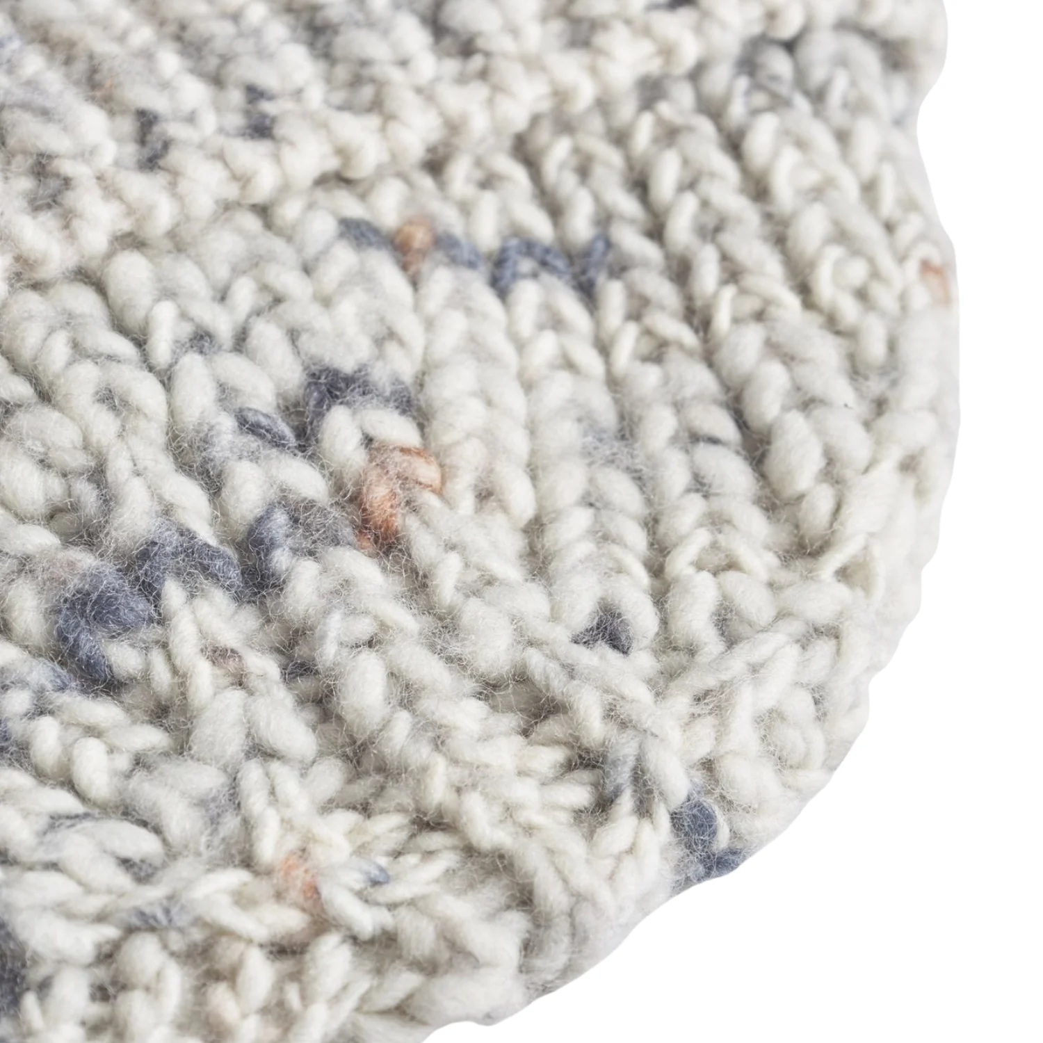 Space Melange Rib Beanie - Light Grey - Image 3
