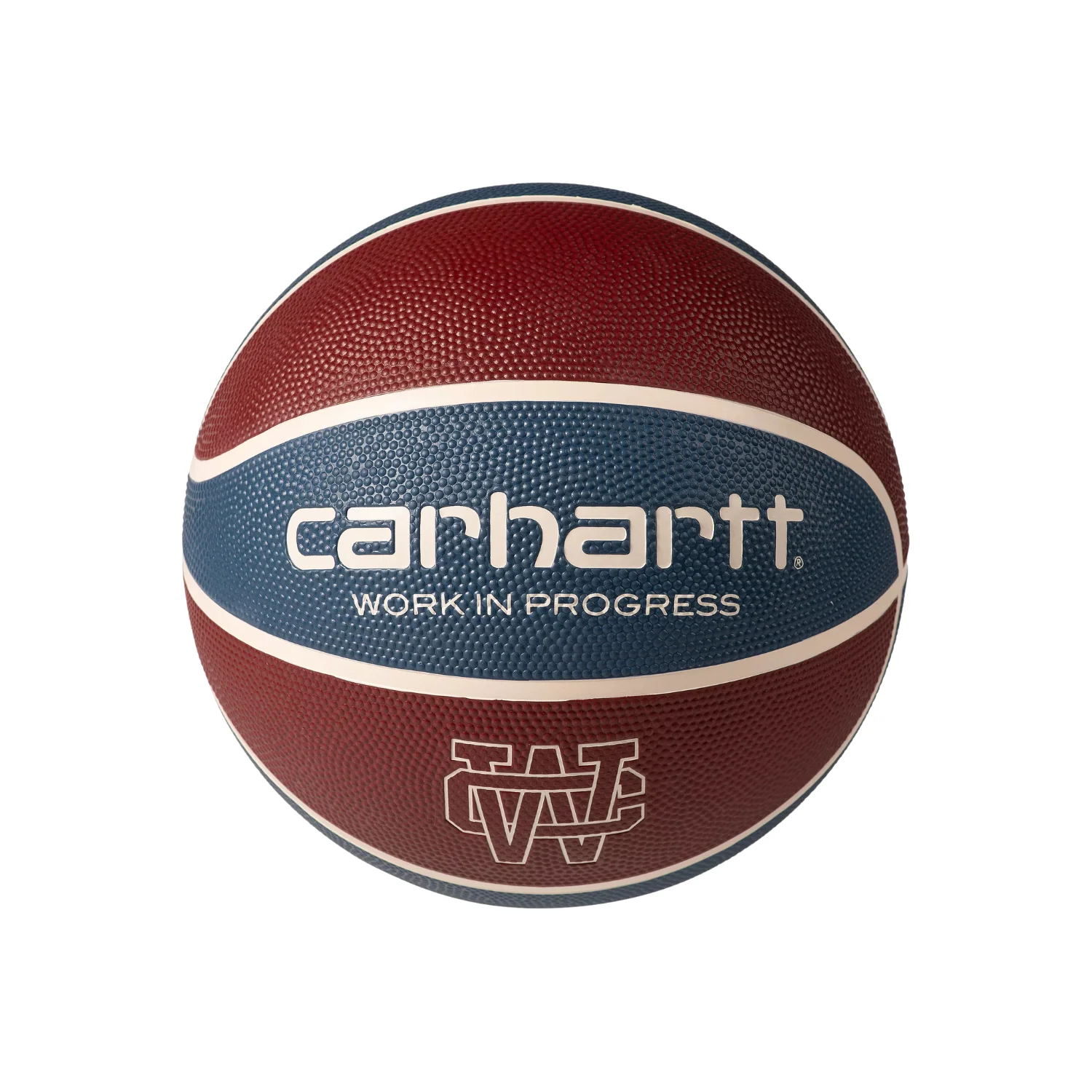 Spalding for Carhartt WIP Basketball - Mulberry, Dusky Blue/Natural - Image 2