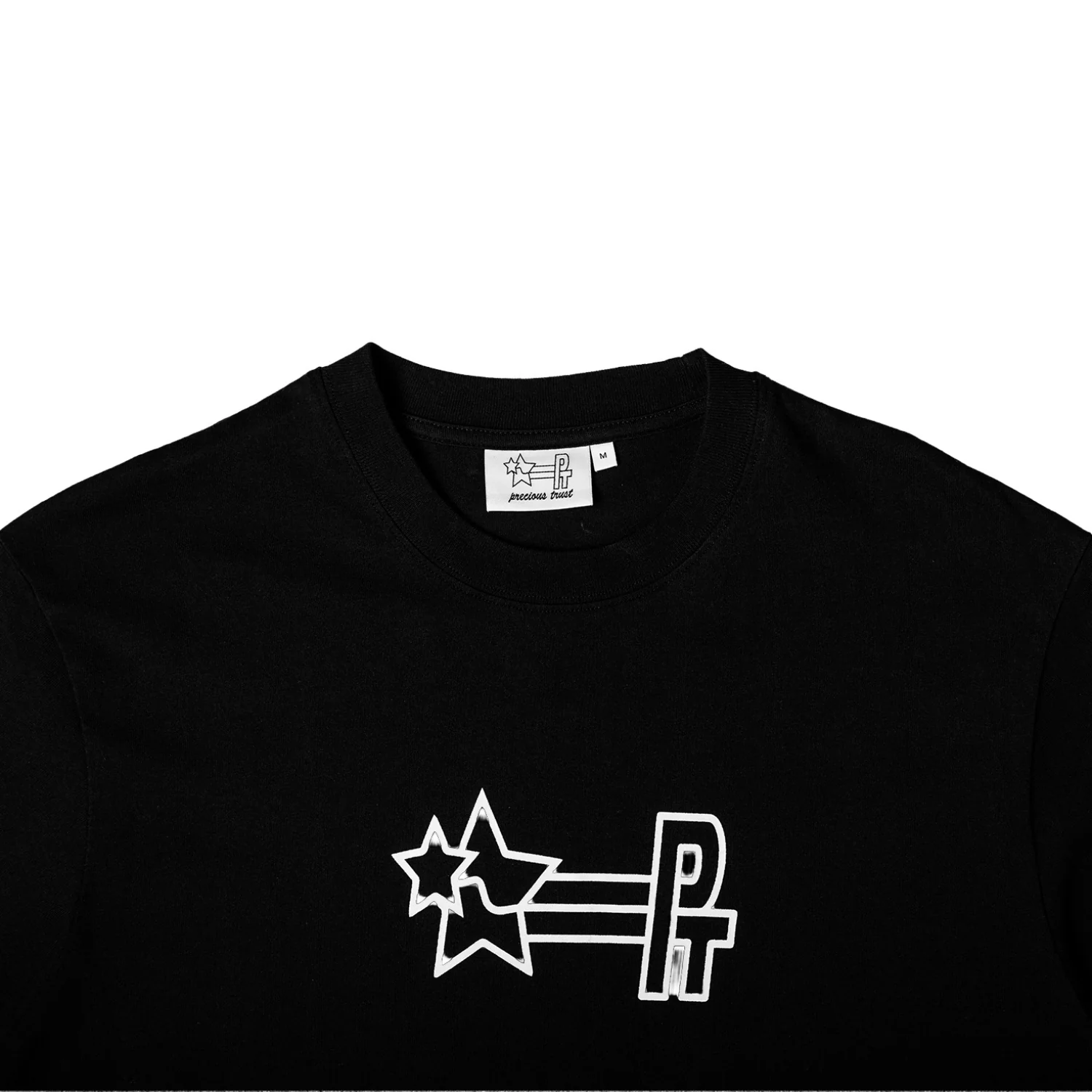 Stamp Logo Tee - Black - Image 3