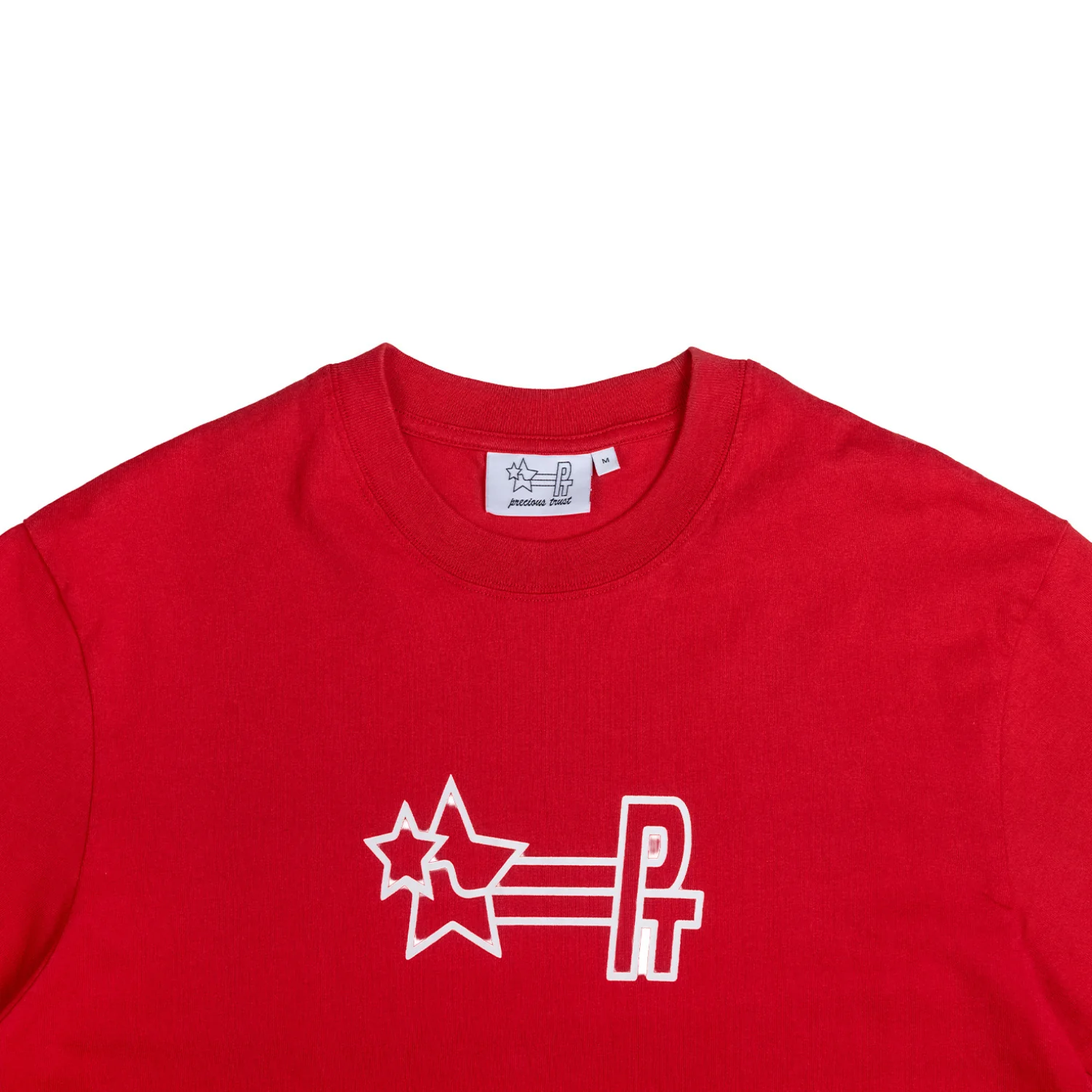 Stamp Logo Tee - Red - Image 3