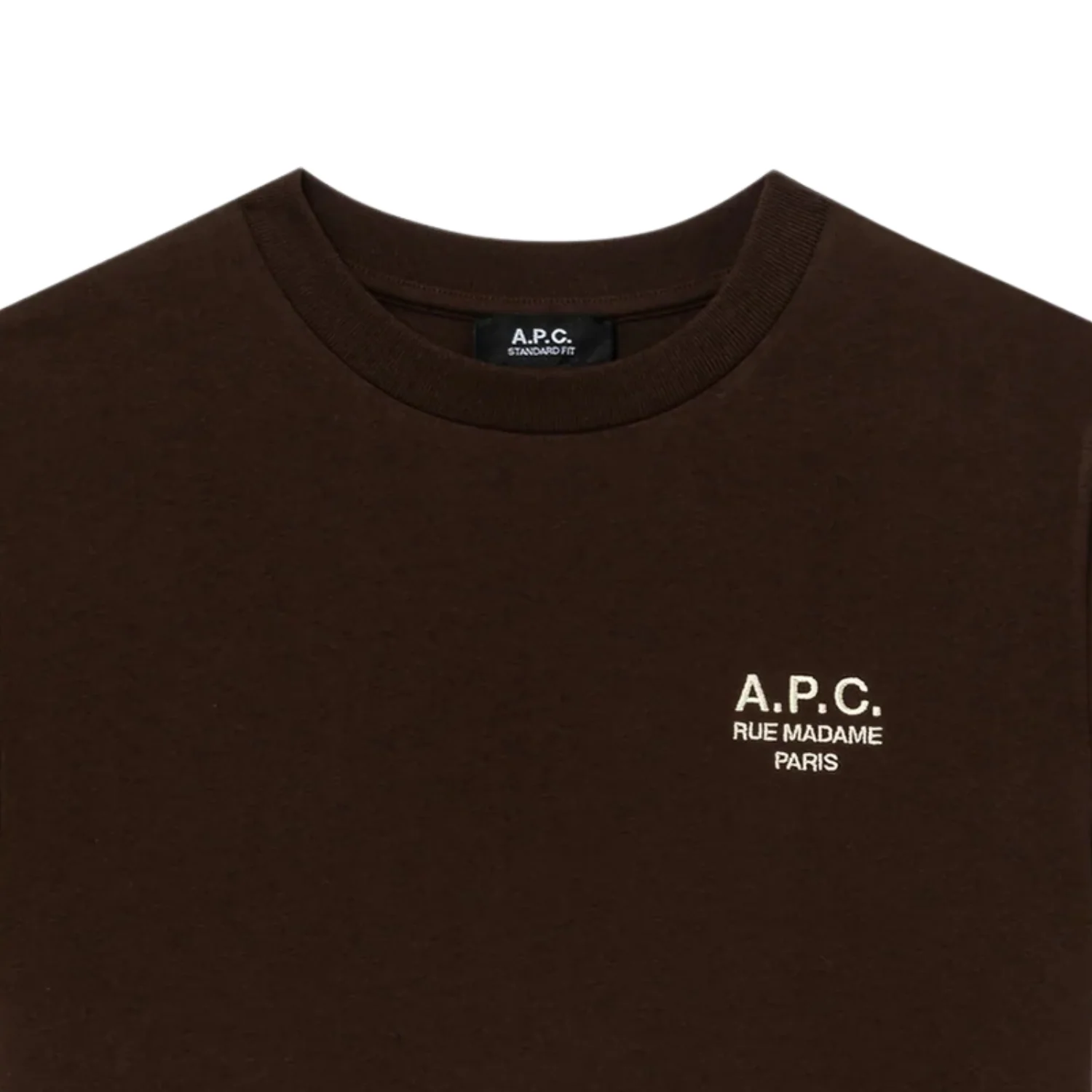 Standard Rue Madame T-Shirt - Marron/Ecru - Image 2