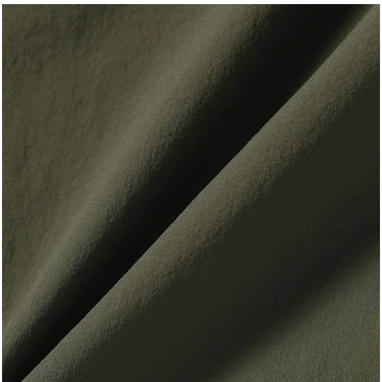Stretch Rip Band Collar Shirt - Dark Khaki - Image 3
