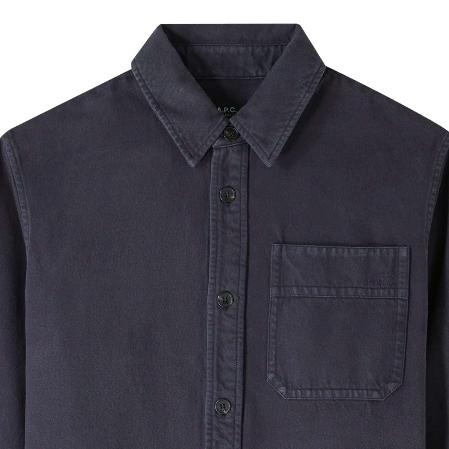 Surchemise Basile Brodee Poitrine - Dark Navy - Image 2