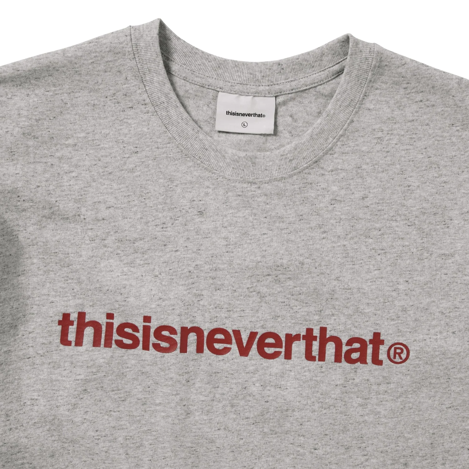 T-Logo Tee - Heather Grey - Image 3