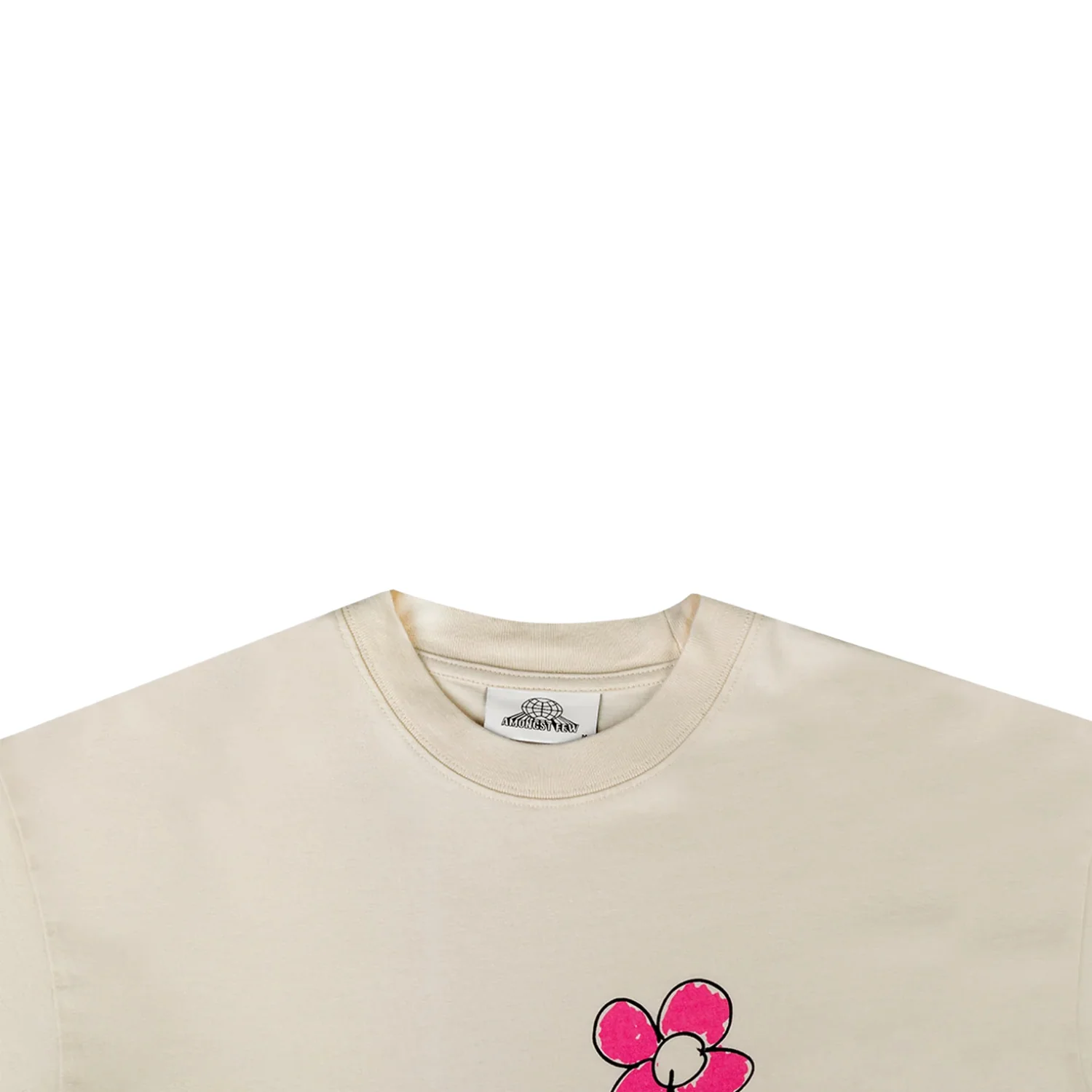 Tally Poppy T-Shirt - Beige - Image 4