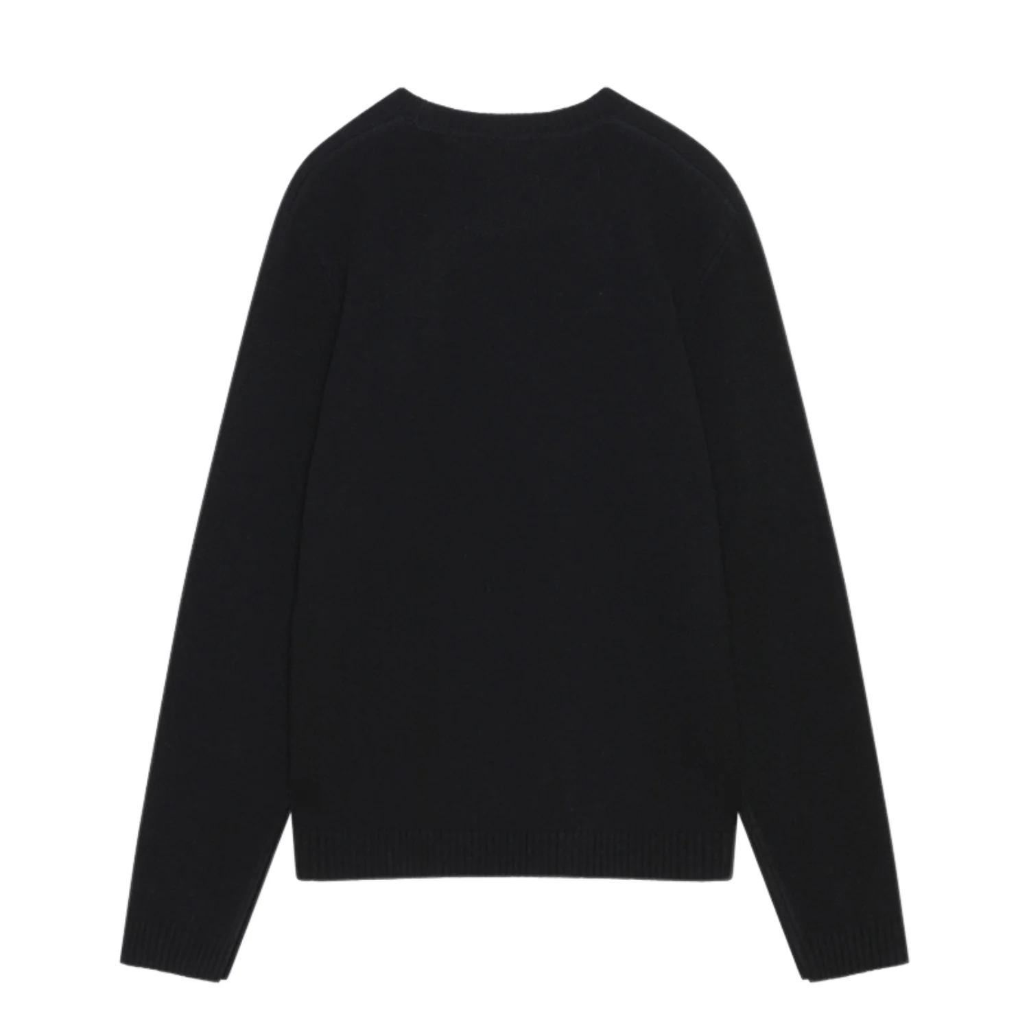 Tay Badge Lambswool Jumper Black - Image 2
