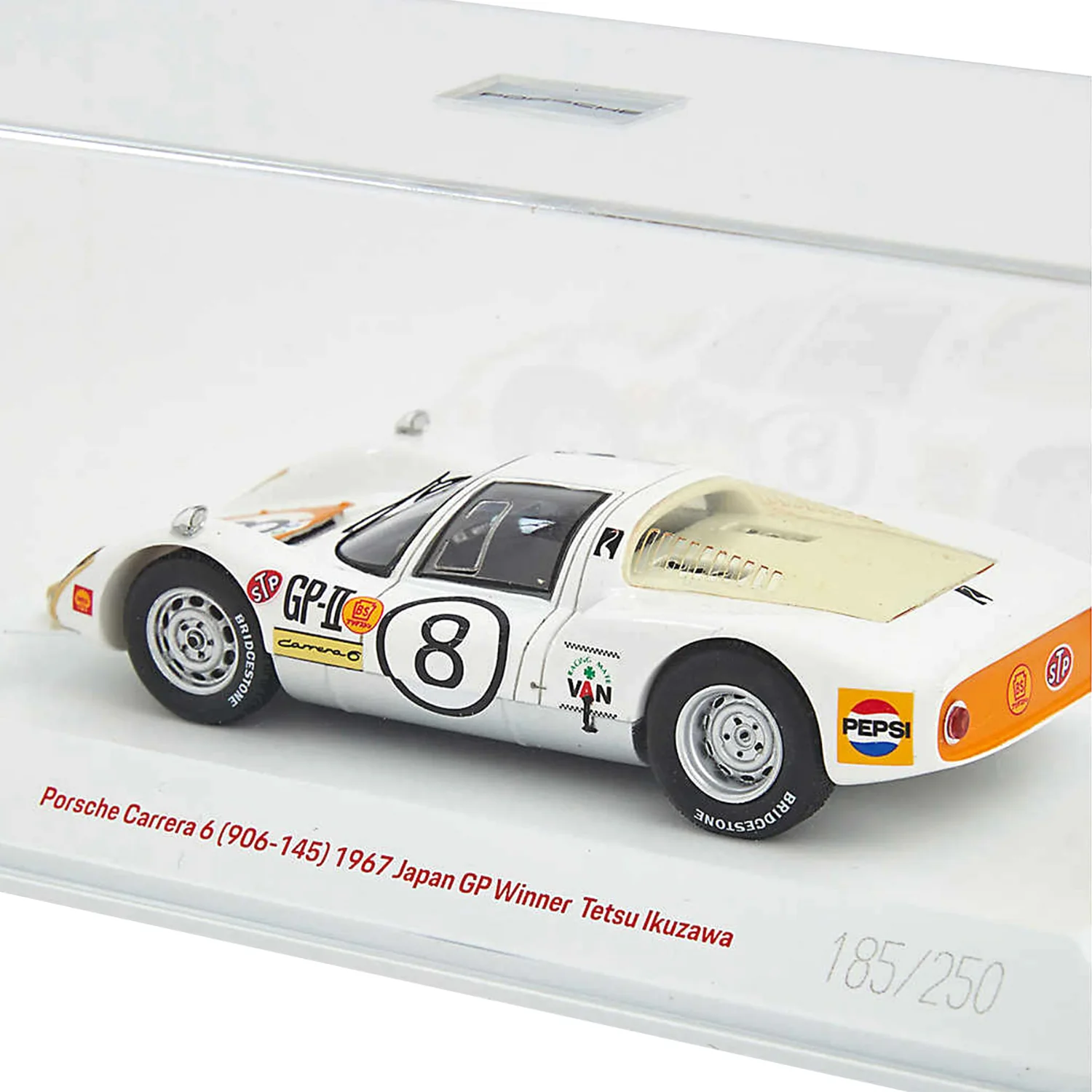 Team Ikuzawa Limited-Edition Japan GP Winning Porsche 906 1:43 Scale Model - Image 4