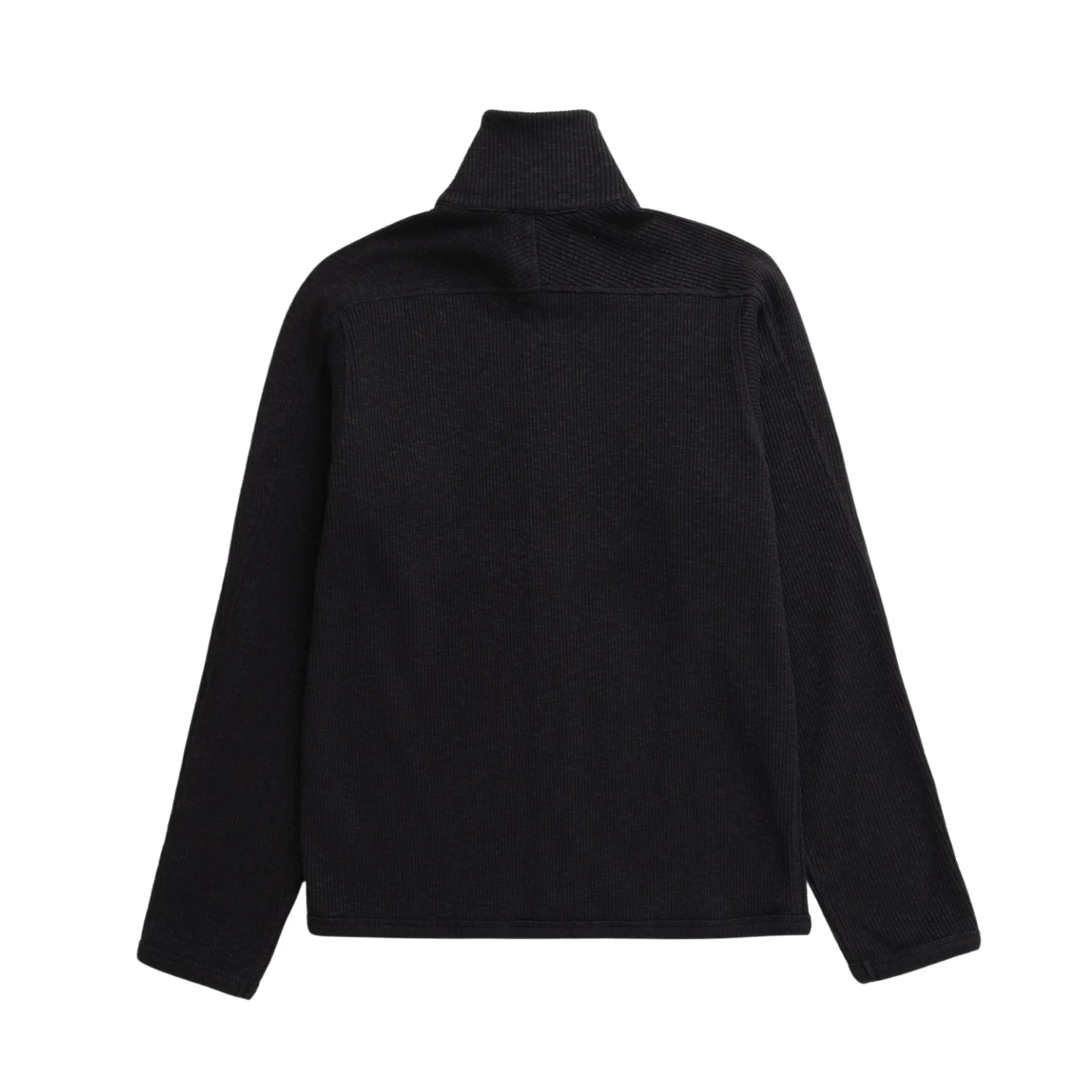 Teno Military Rib Zip Cardigan - Black - Image 2
