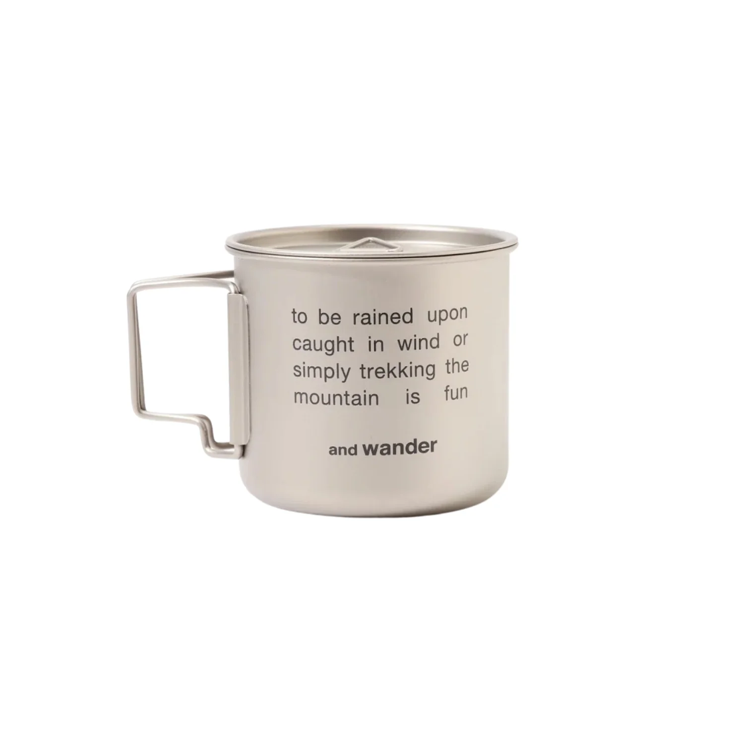 Titanium Mug 500ml - Silver - Image 2