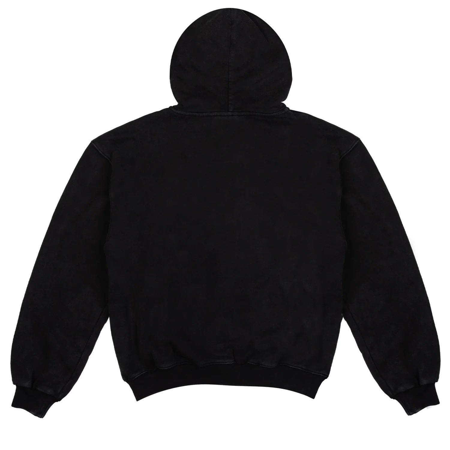 Toddler Text Zip Hoodie - Washed Black - Image 2