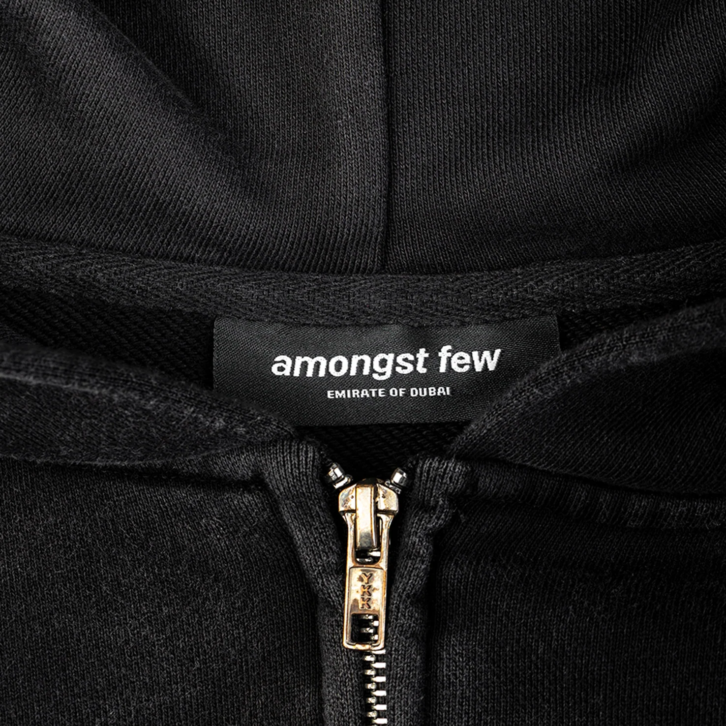 Toddler Text Zip Hoodie - Washed Black - Image 4