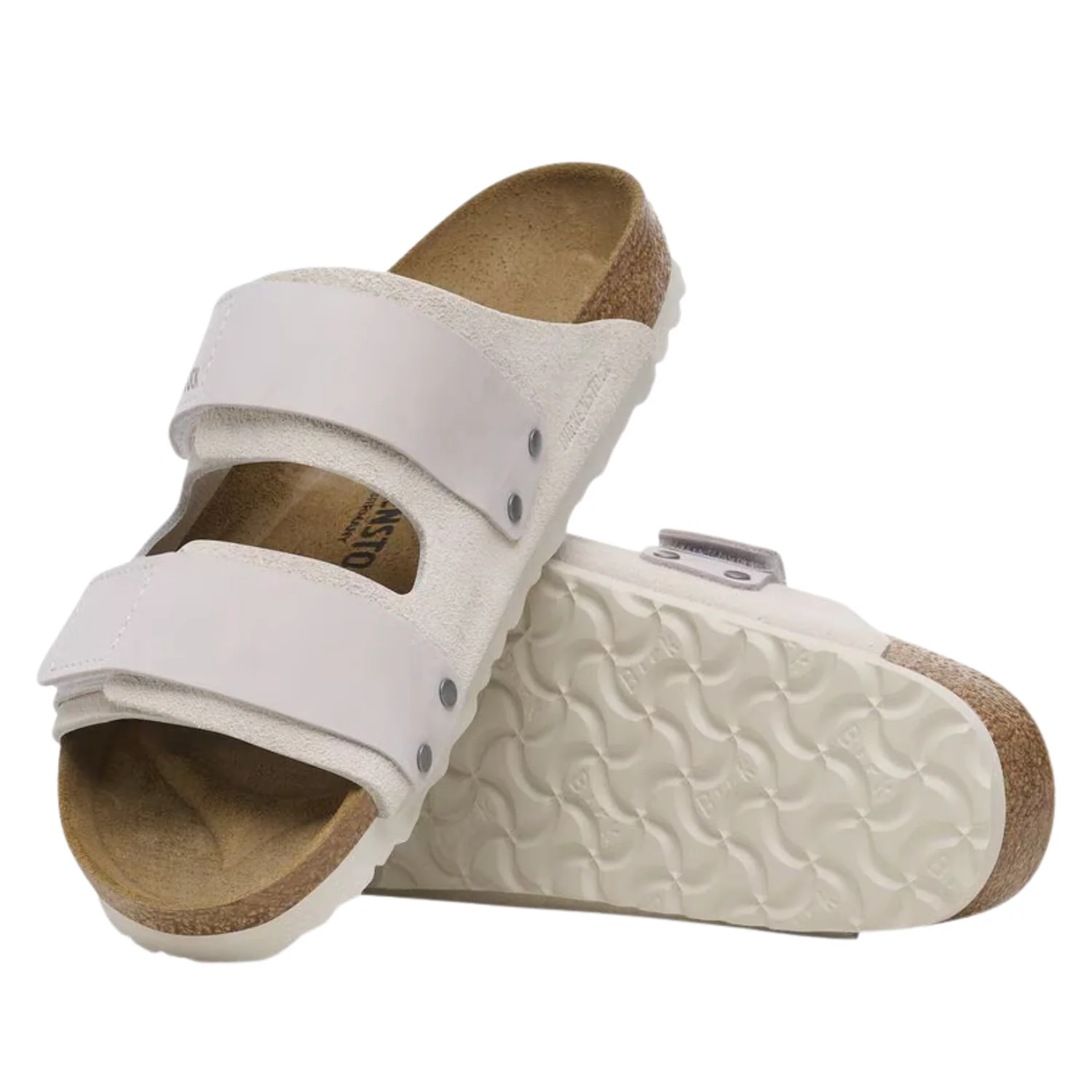 Uji Nubuck Leather/Suede - Antique White - Image 3