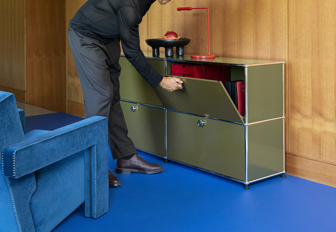 USM Haller Sideboard - Olive Green - Image 4