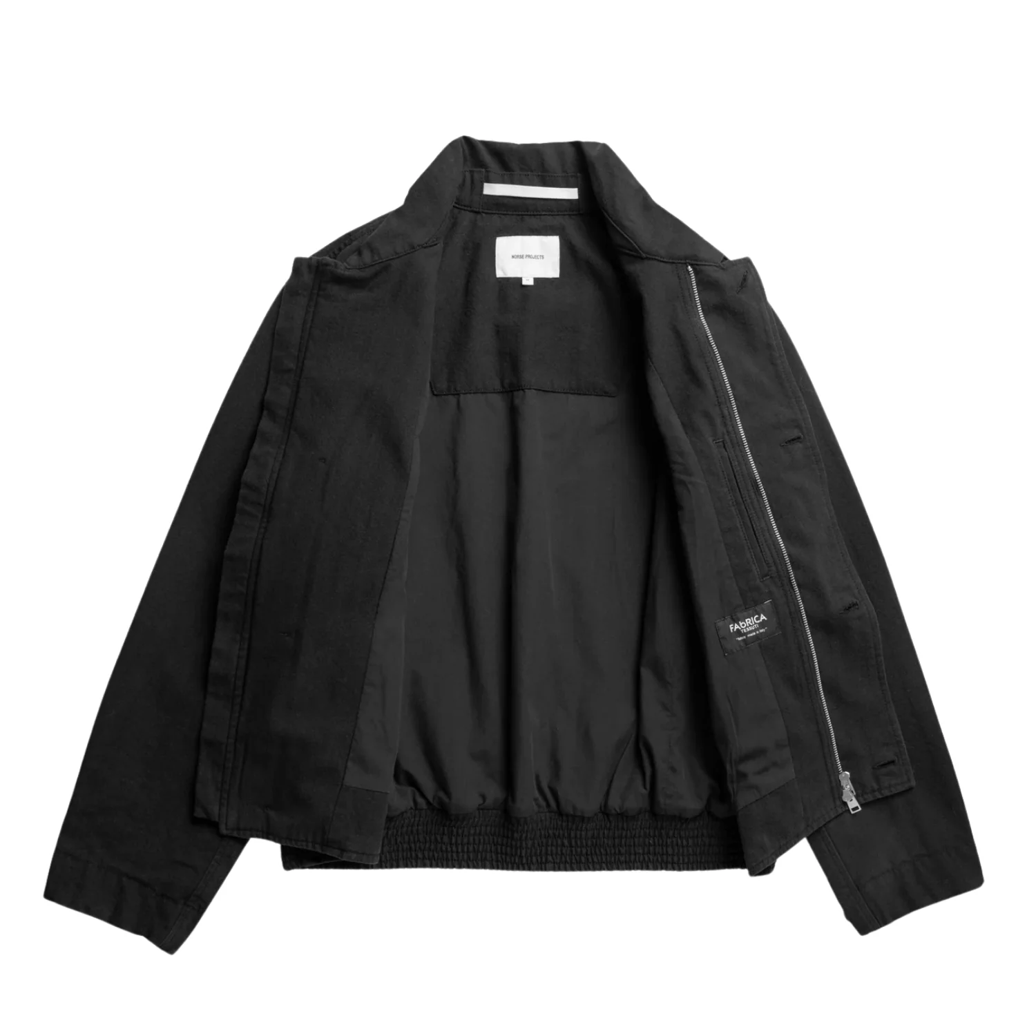 Vandel Herringbone Twill Flight Jacket - All Black - Image 2