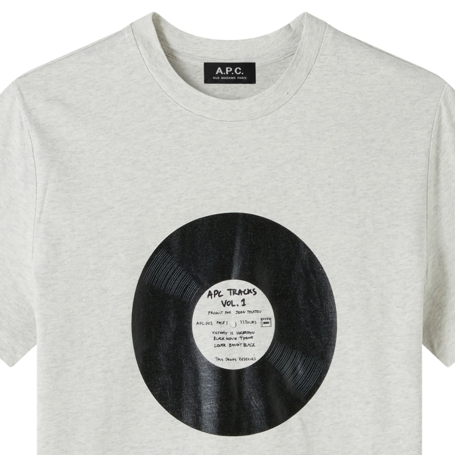 Vinyl T-Shirt - Heathered Ecru - Image 2
