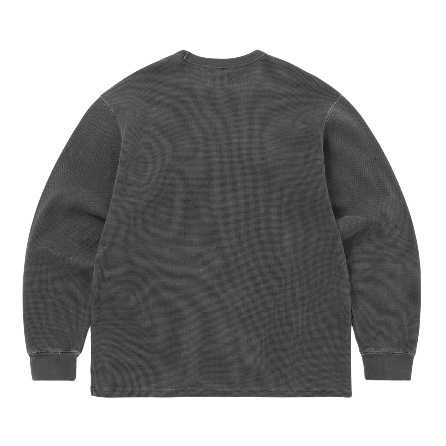 Waffle L/S Tee - Charcoal - Image 2