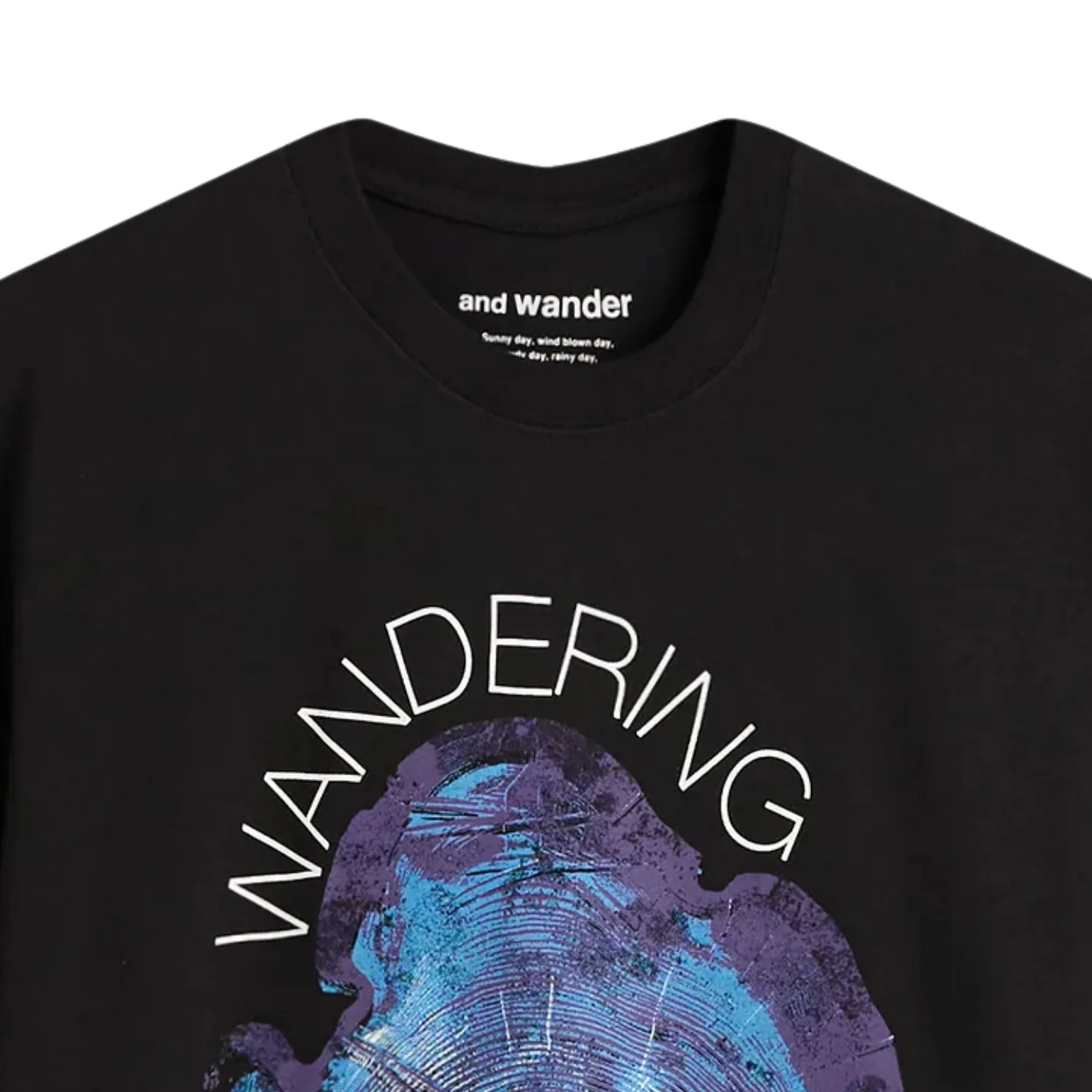 Wandering Printed Tee - Black - Image 2