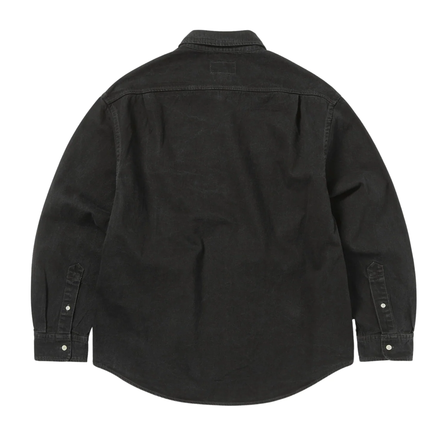 Washed Denim Shirt - Black - Image 2