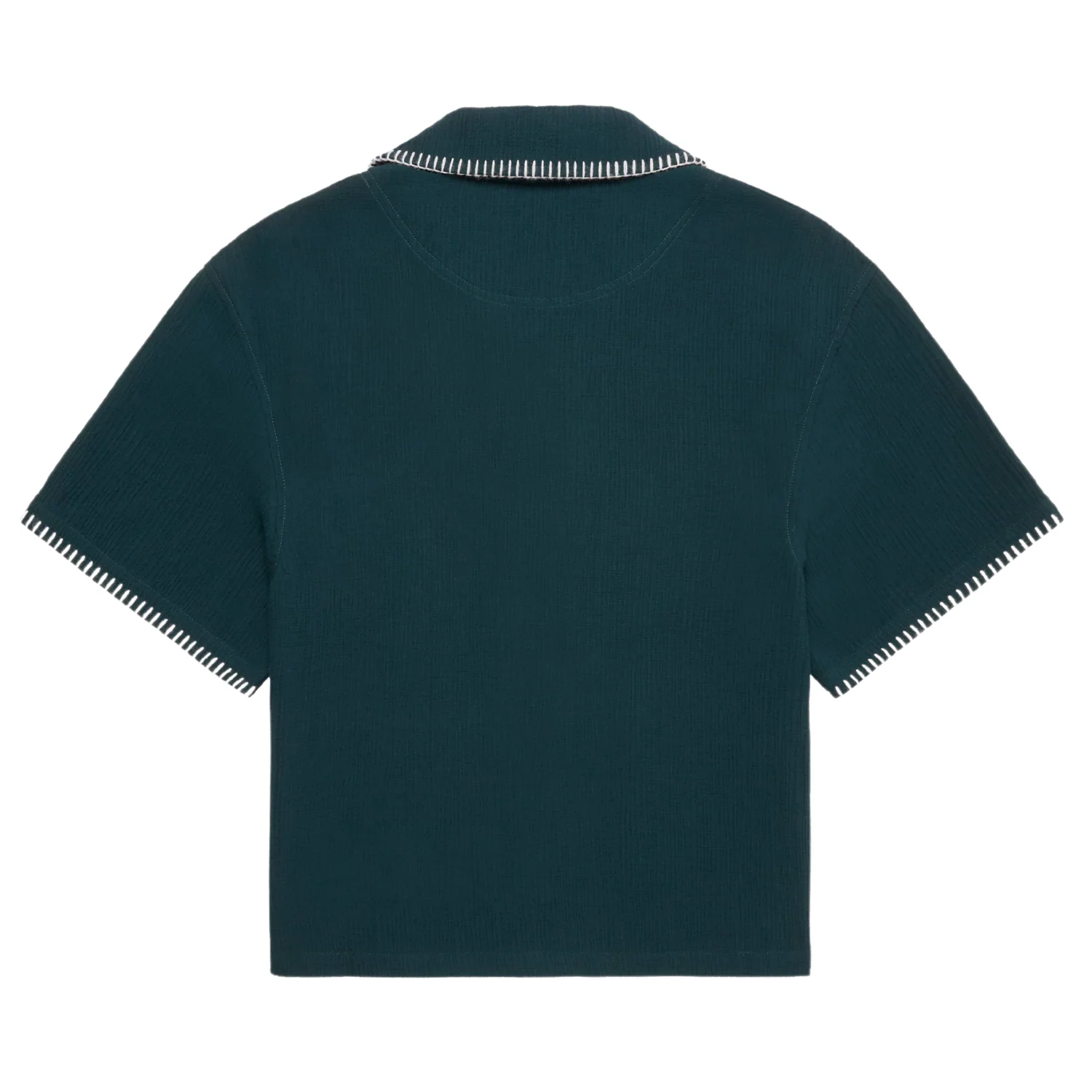 Whipstitch Resort Shirt - Epsom Green/White - Image 2