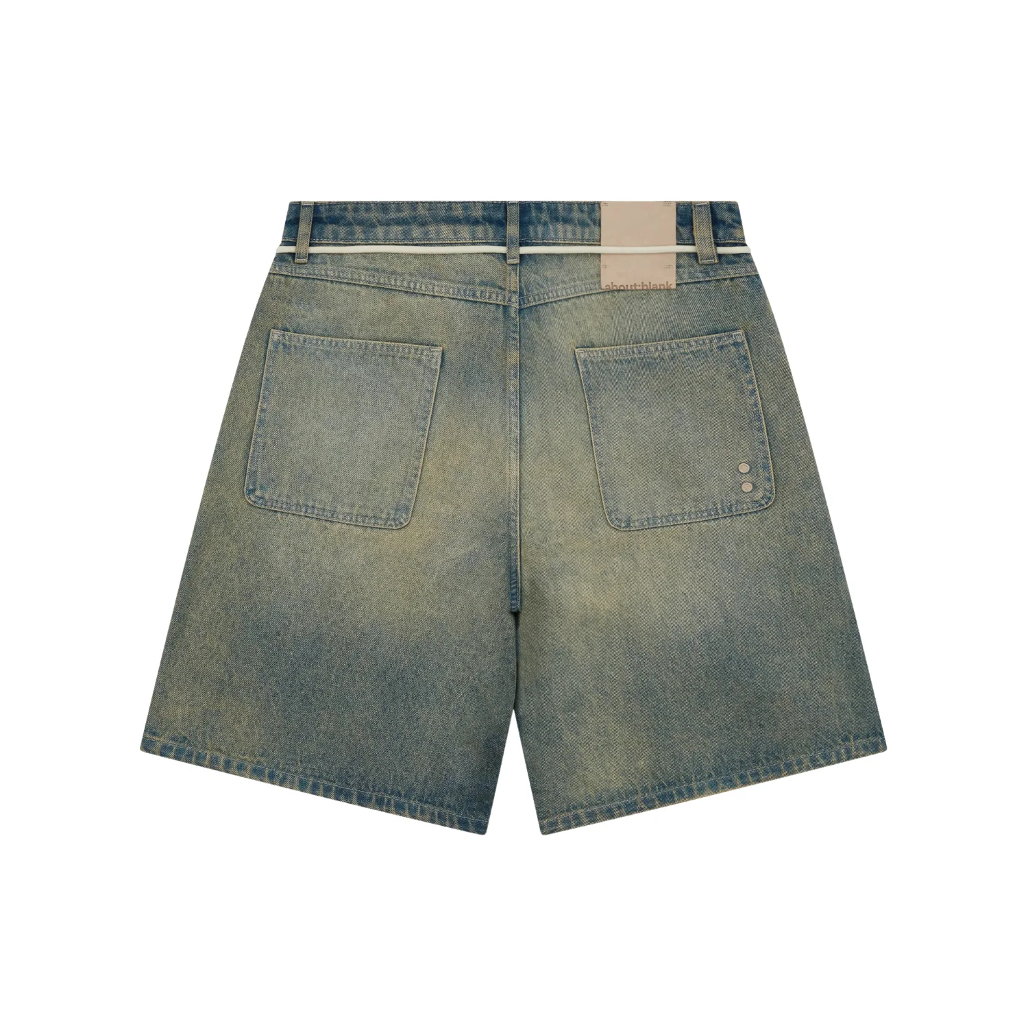 Wide Denim Short - Dirty Wash - Image 2