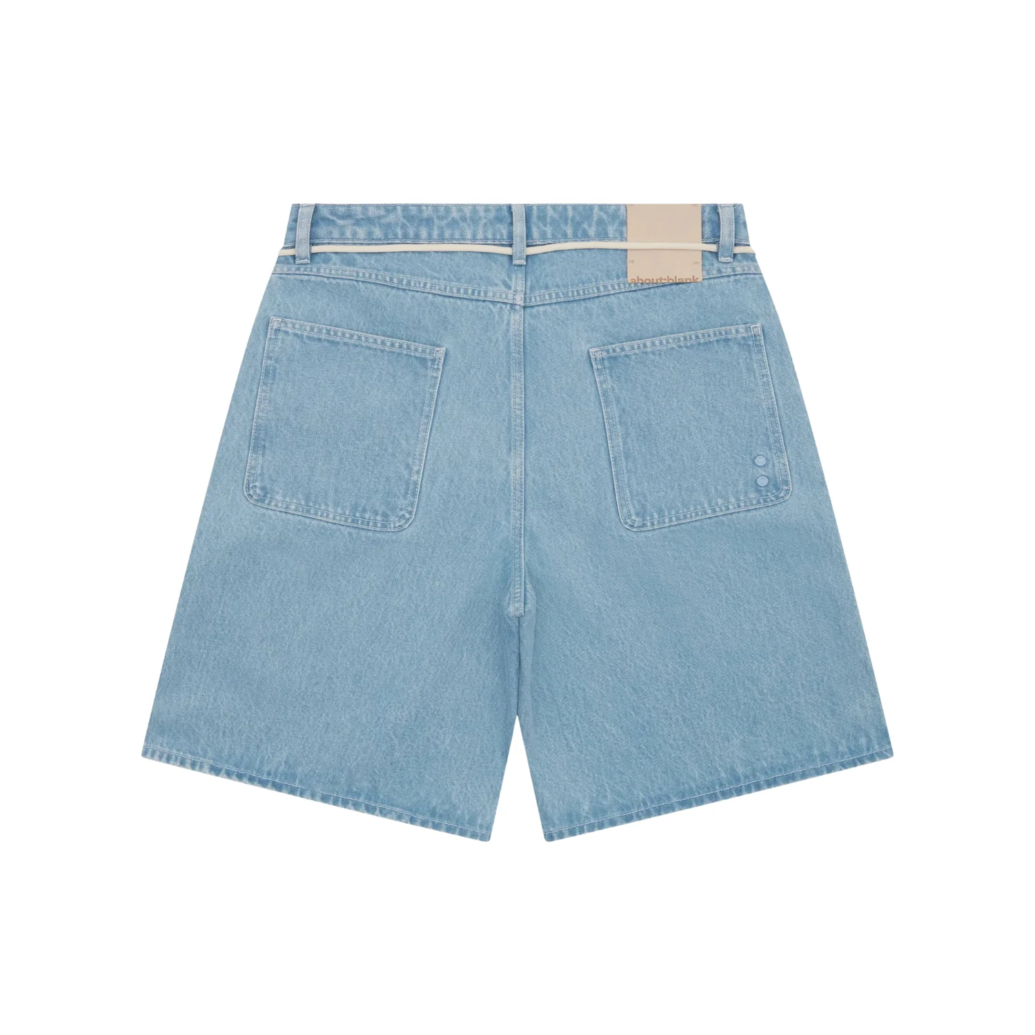 Wide Denim Short - Light Blue Wash - Image 2