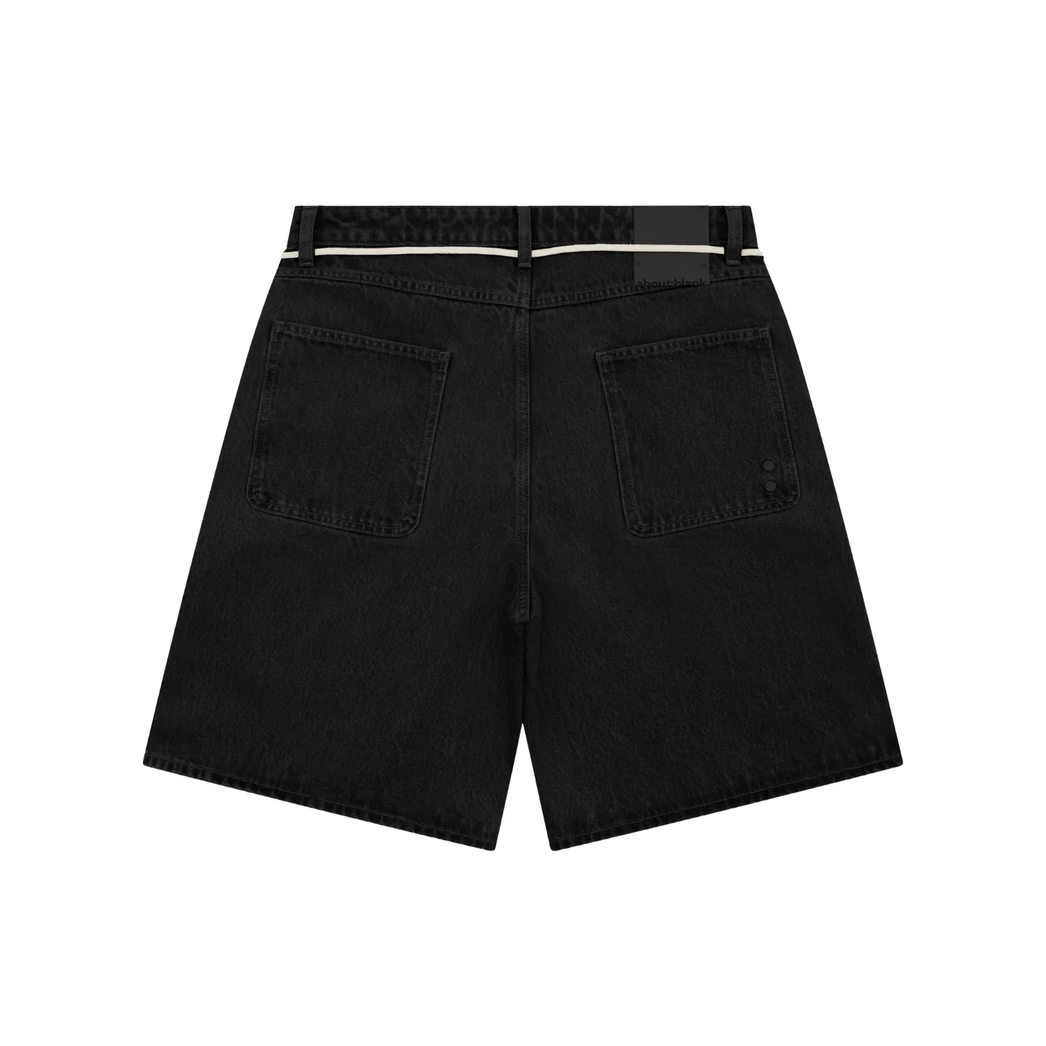 Wide Denim Short - Vintage Black - Image 2