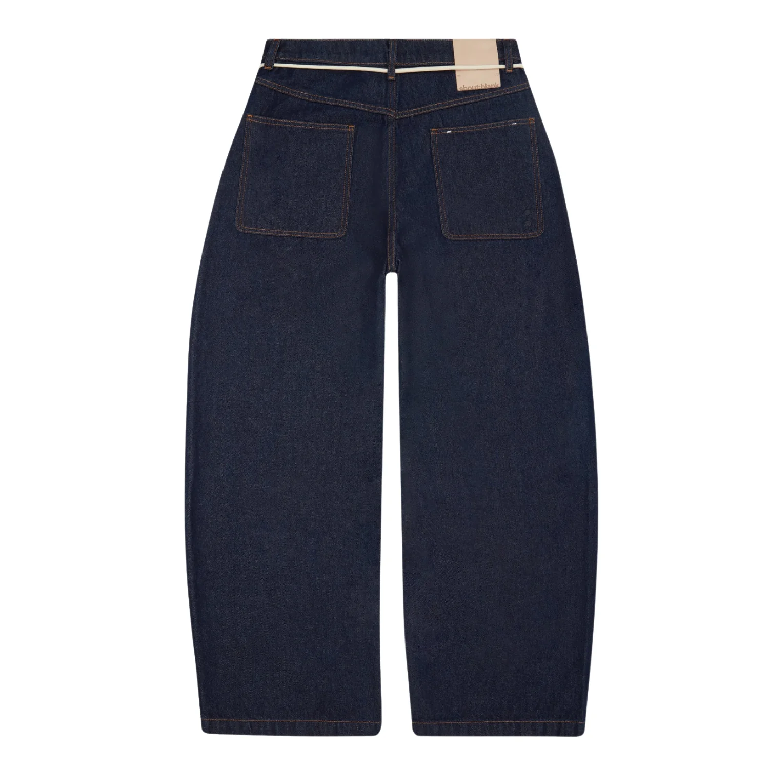 Wide Leg Felled Denim - Raw Indigo - Image 2