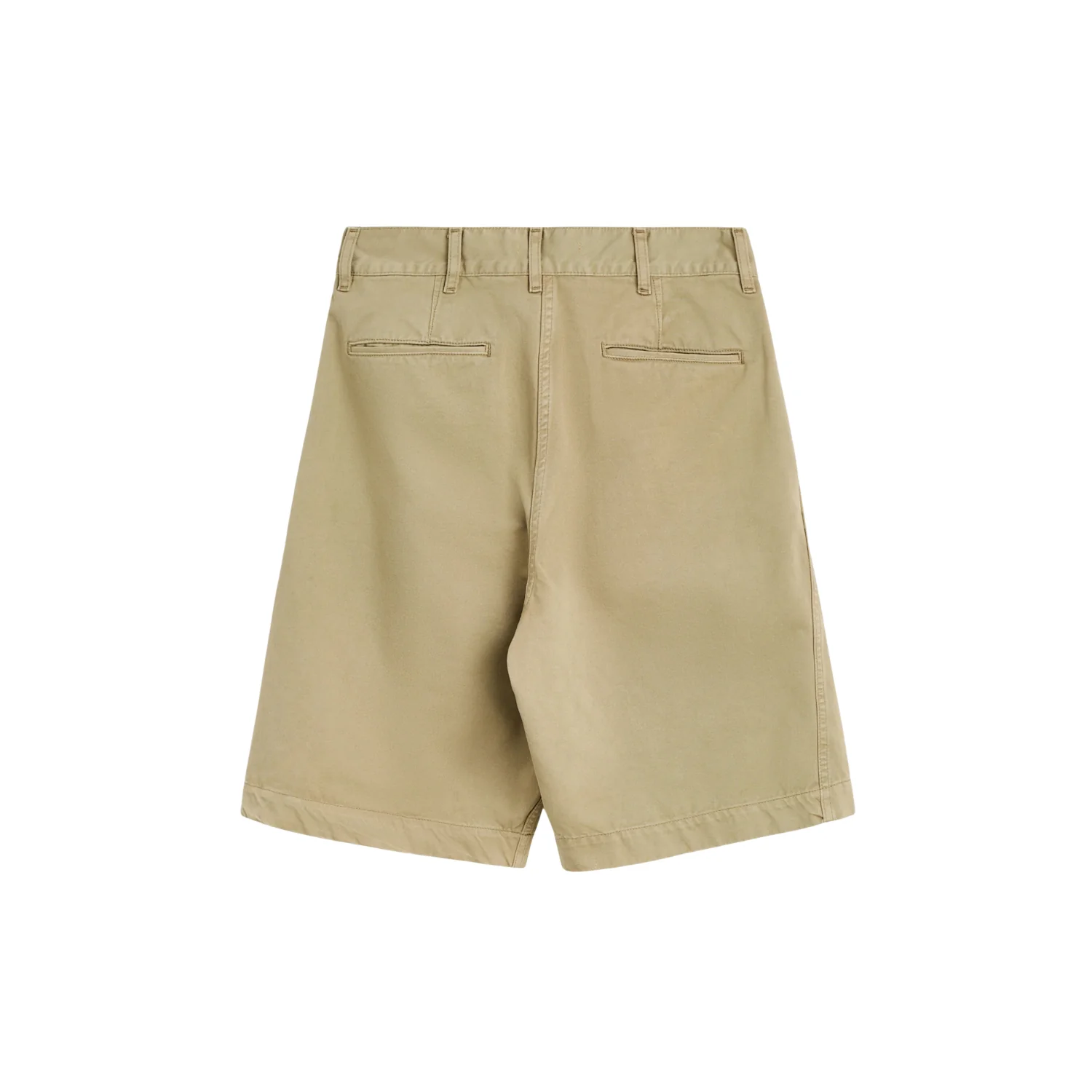 Wide Twist Chino Shorts - Khaki - Image 2