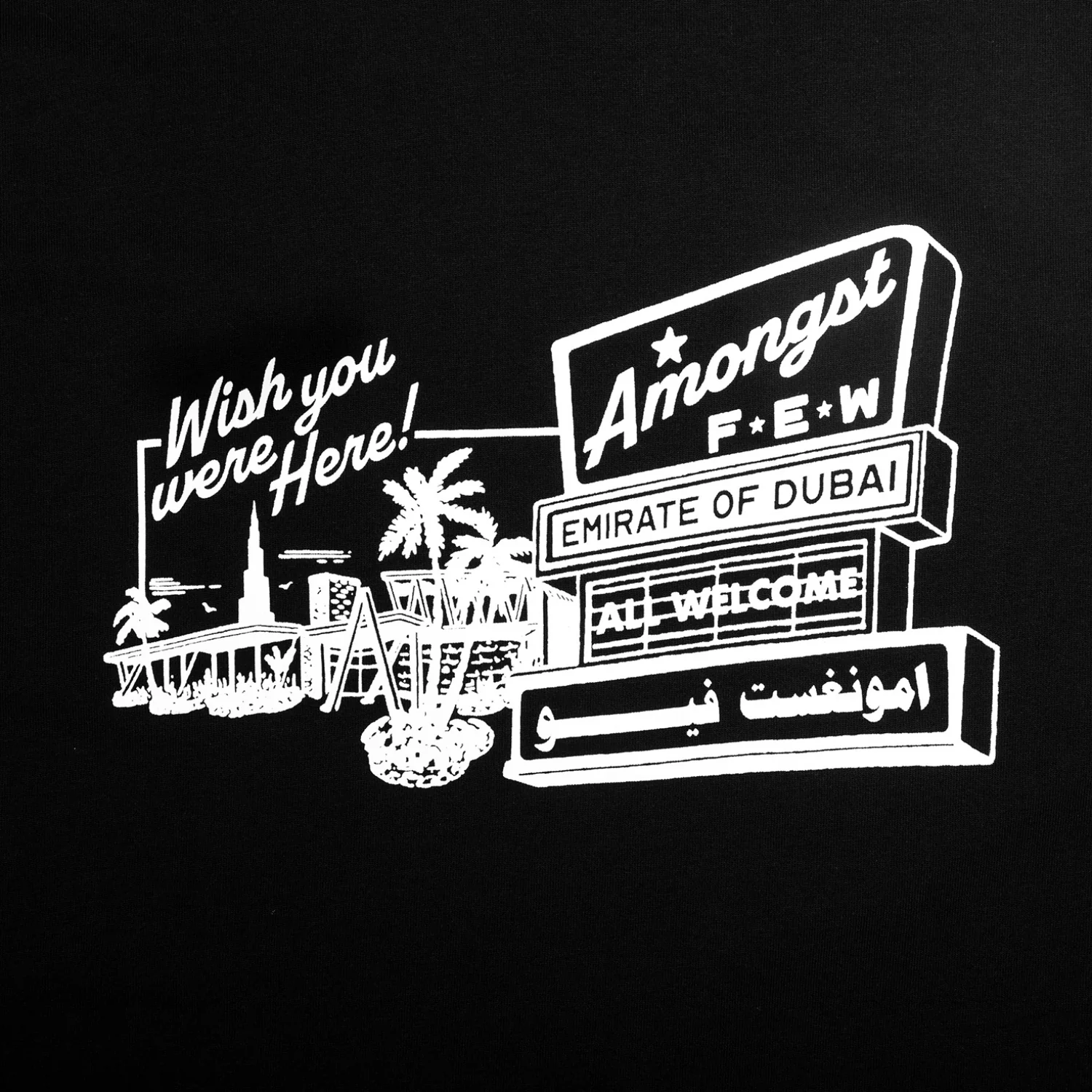 Wish You Were Here T-Shirt - Black - Image 3